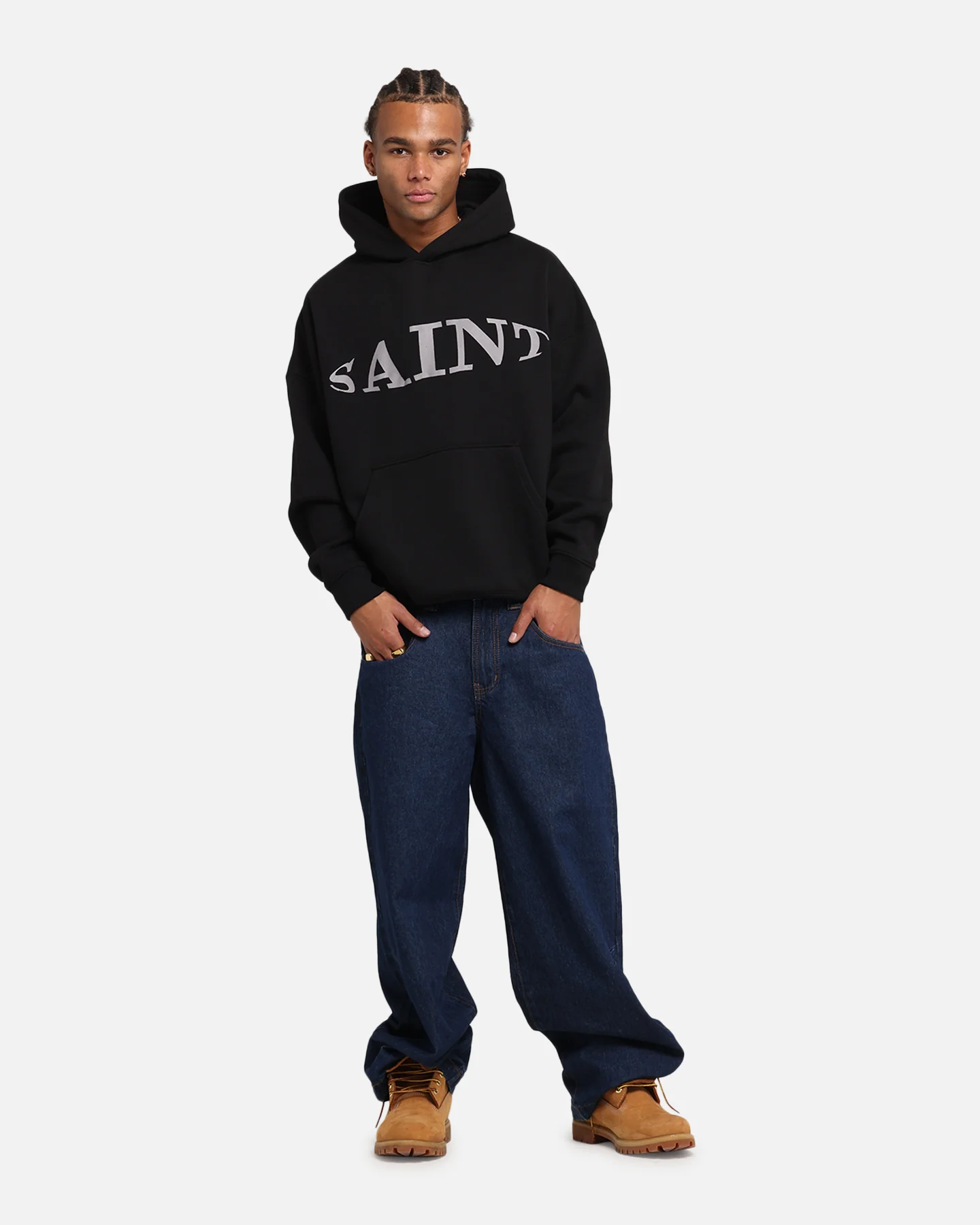Saint Morta Vision Boxy Hoodie Black - Image 2