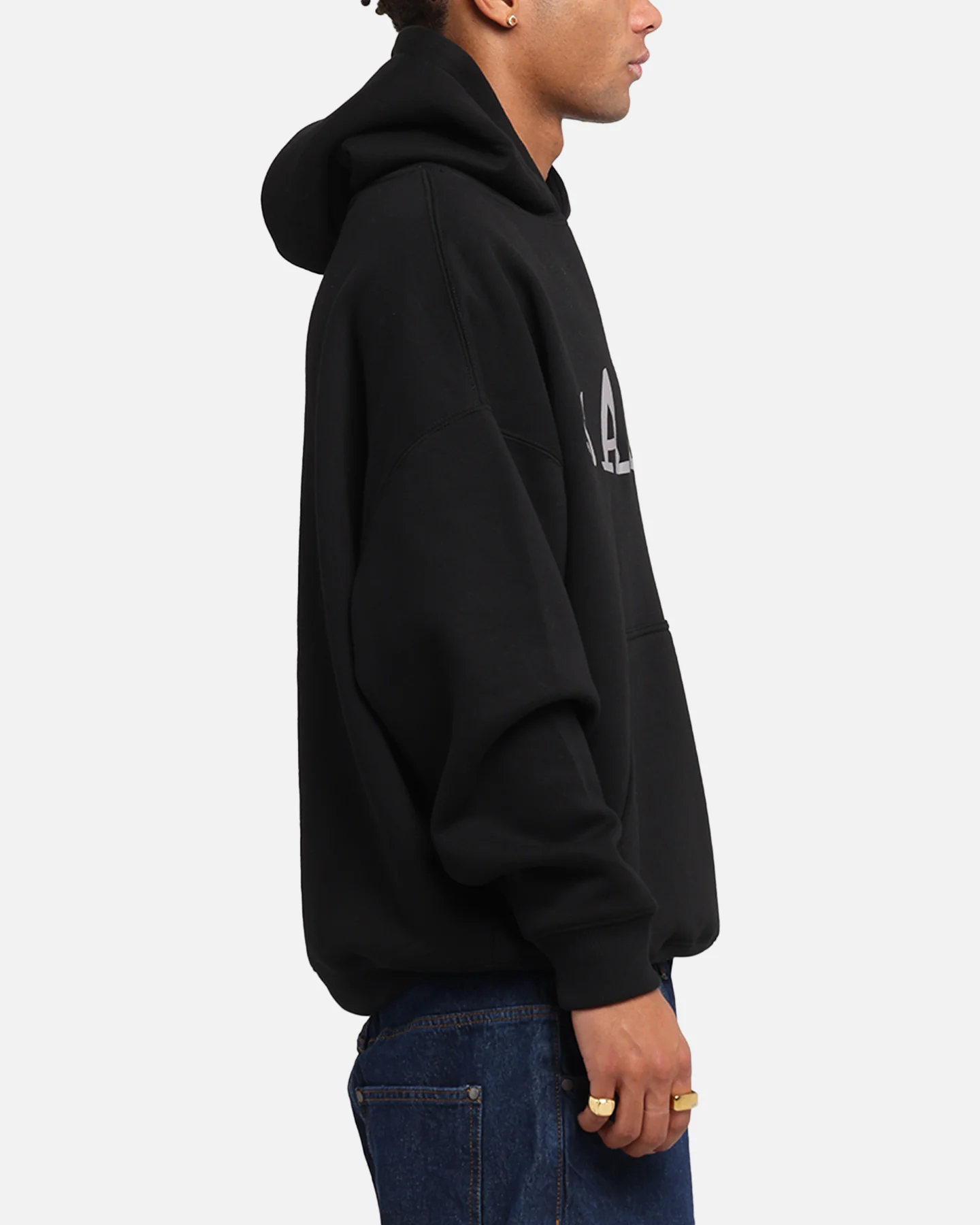Saint Morta Vision Boxy Hoodie Black - Image 4