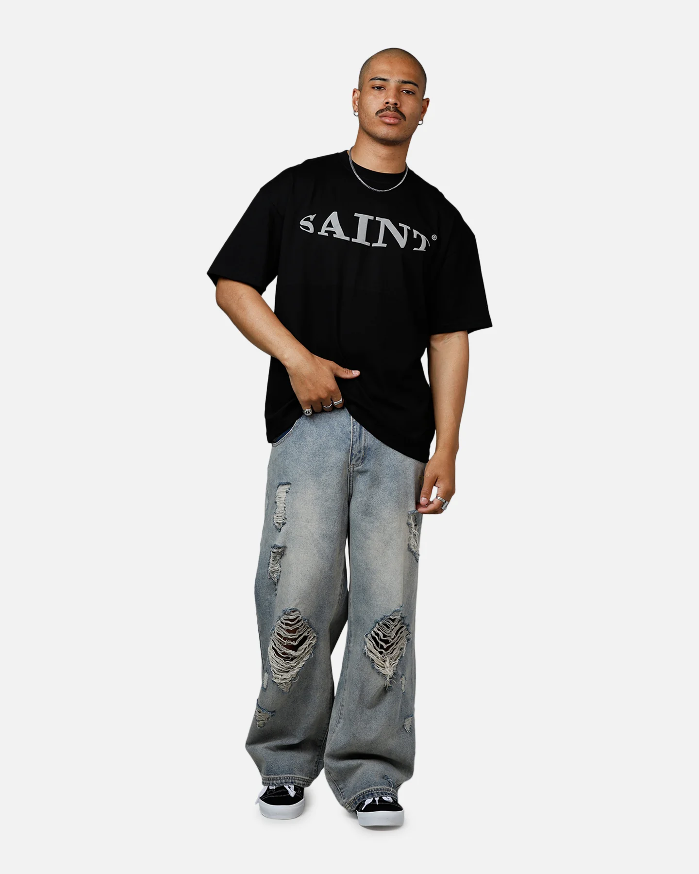 Saint Morta Vision Heavyweight T-Shirt Black - Image 3