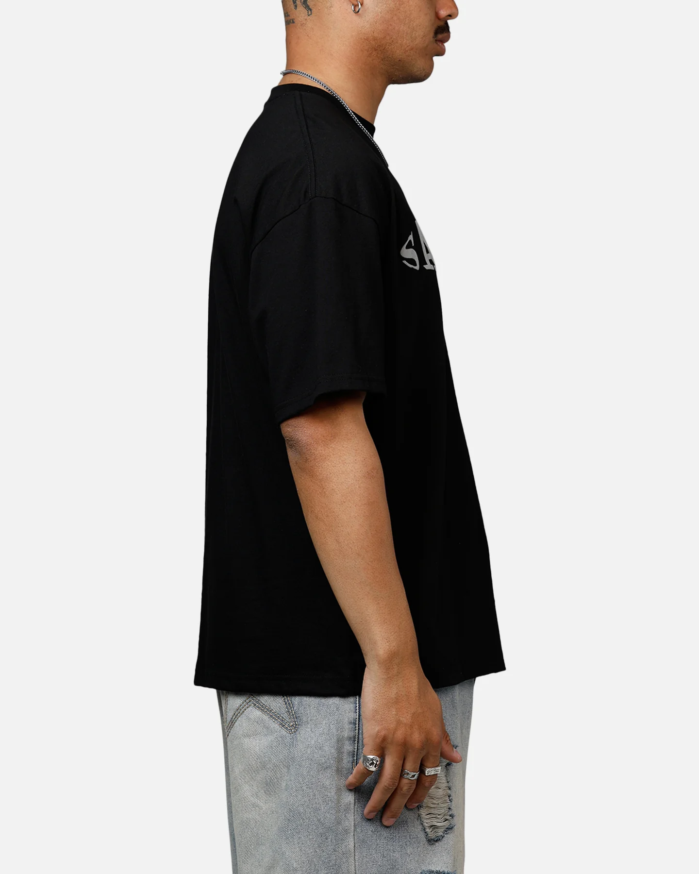 Saint Morta Vision Heavyweight T-Shirt Black - Image 4