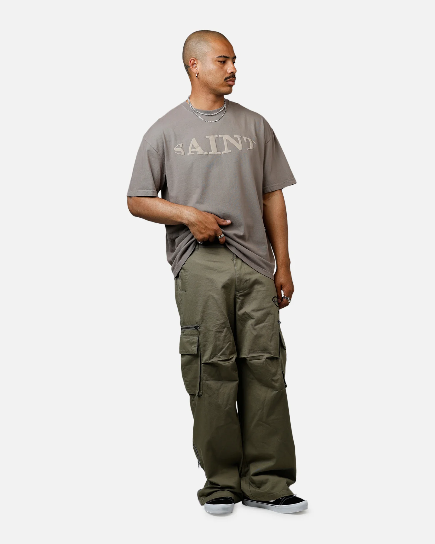 Saint Morta Vision Heavyweight T-Shirt Brown - Image 3