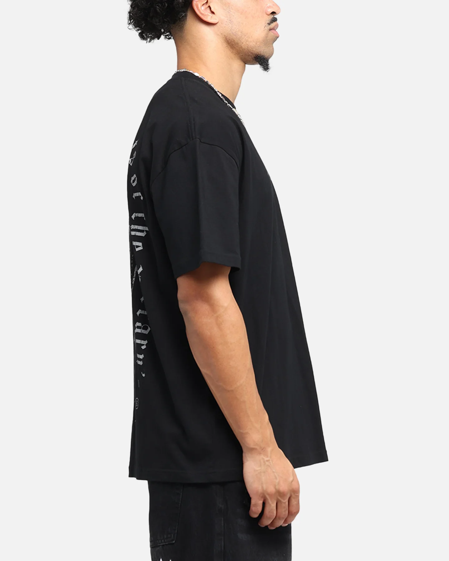 Saint Morta Weiry Hearts Boxy T-Shirt Black - Image 5