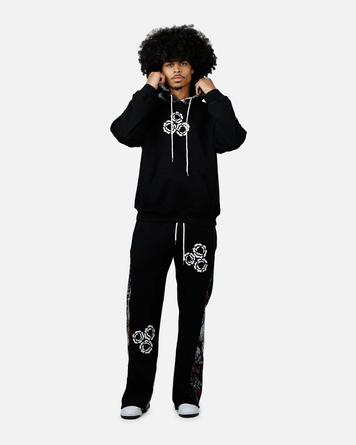 Soul By Ame Flower Hoodie Black - Image 3