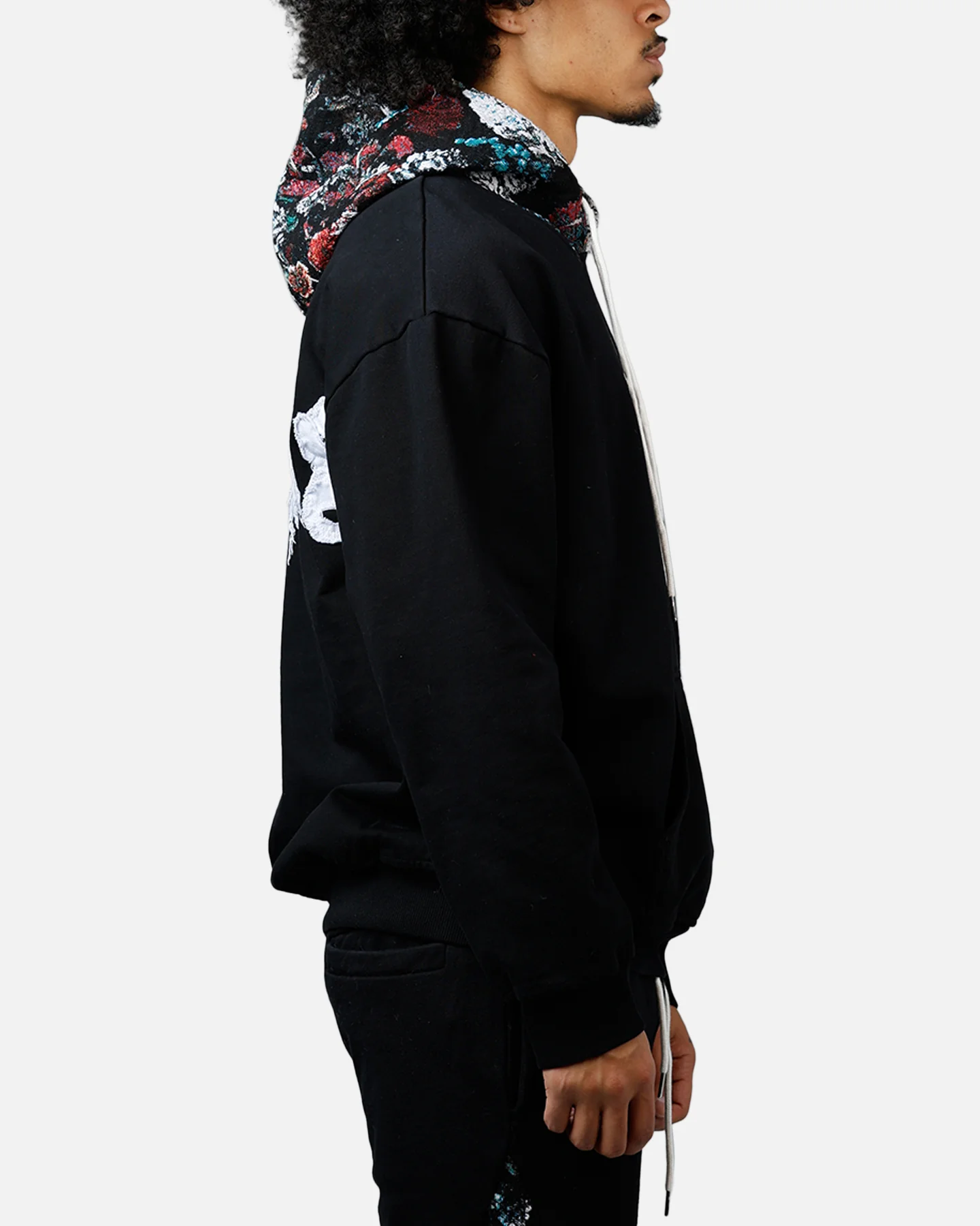 Soul By Ame Flower Hoodie Black - Image 4