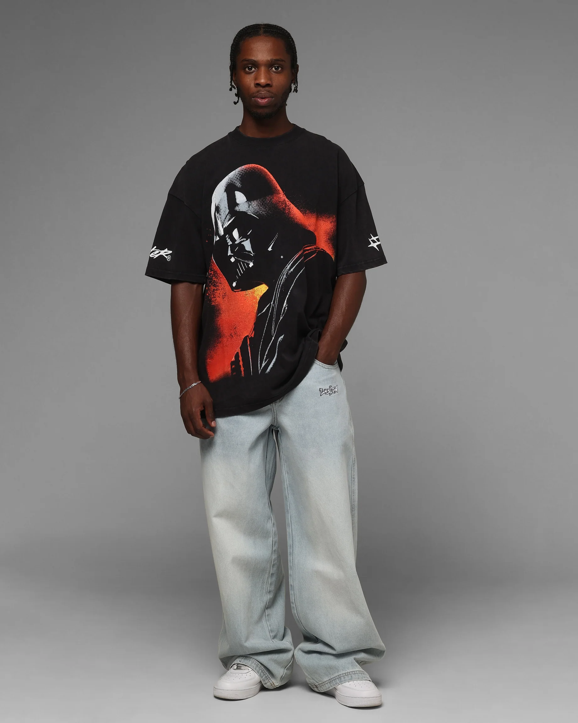 Star Wars Darth Vader T-Shirt Black Wash - Image 3