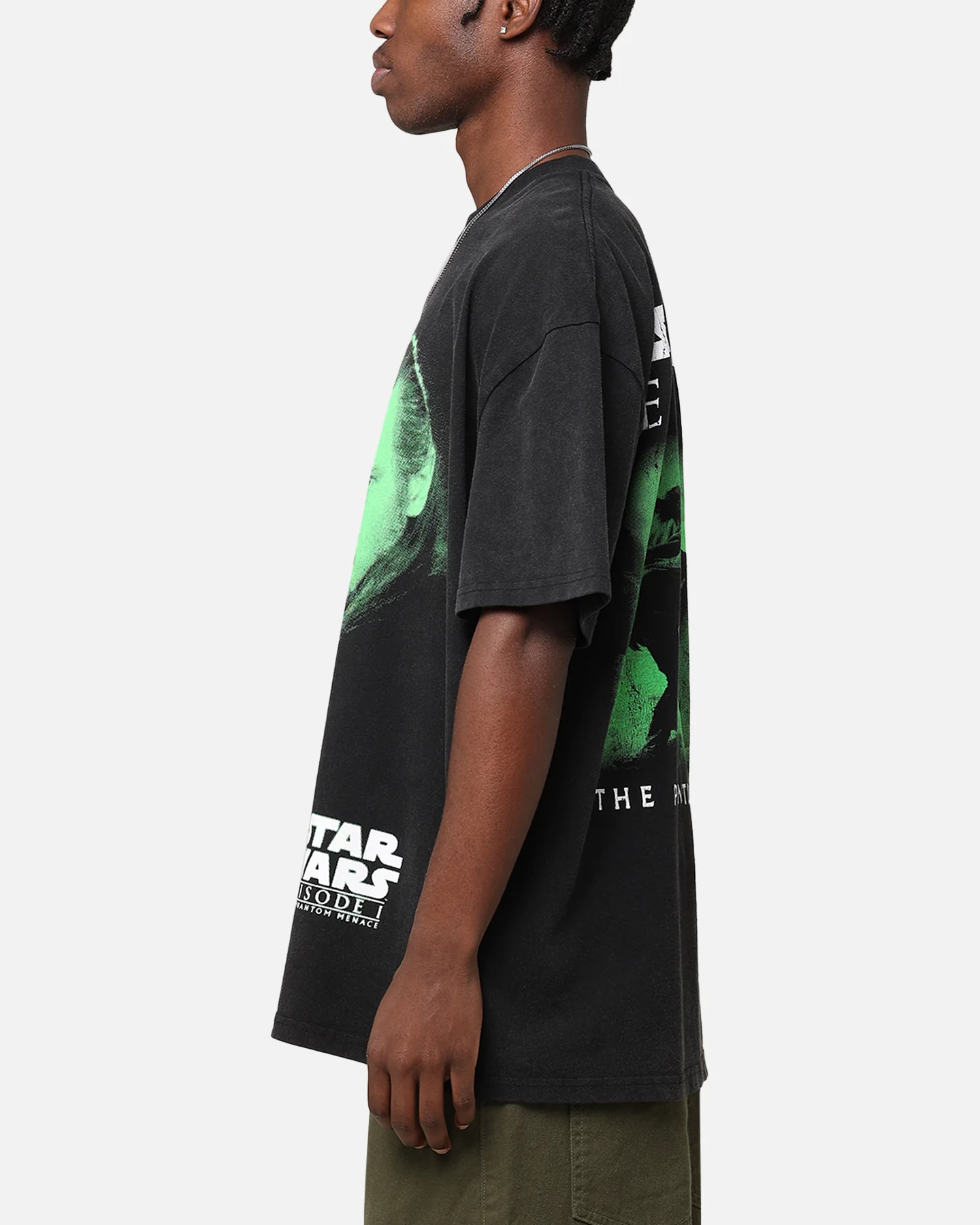 Star Wars Qui Gon Jinn Heavy T-Shirt Vintage Wash - Image 6