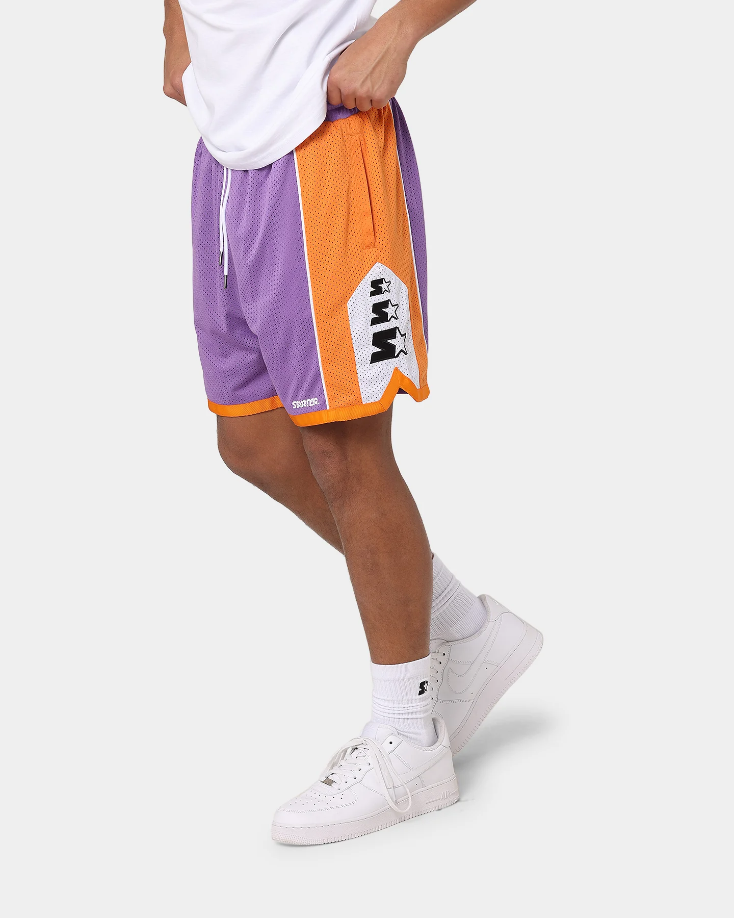 Starter Downtown Basketball Shorts Purple - Image 6
