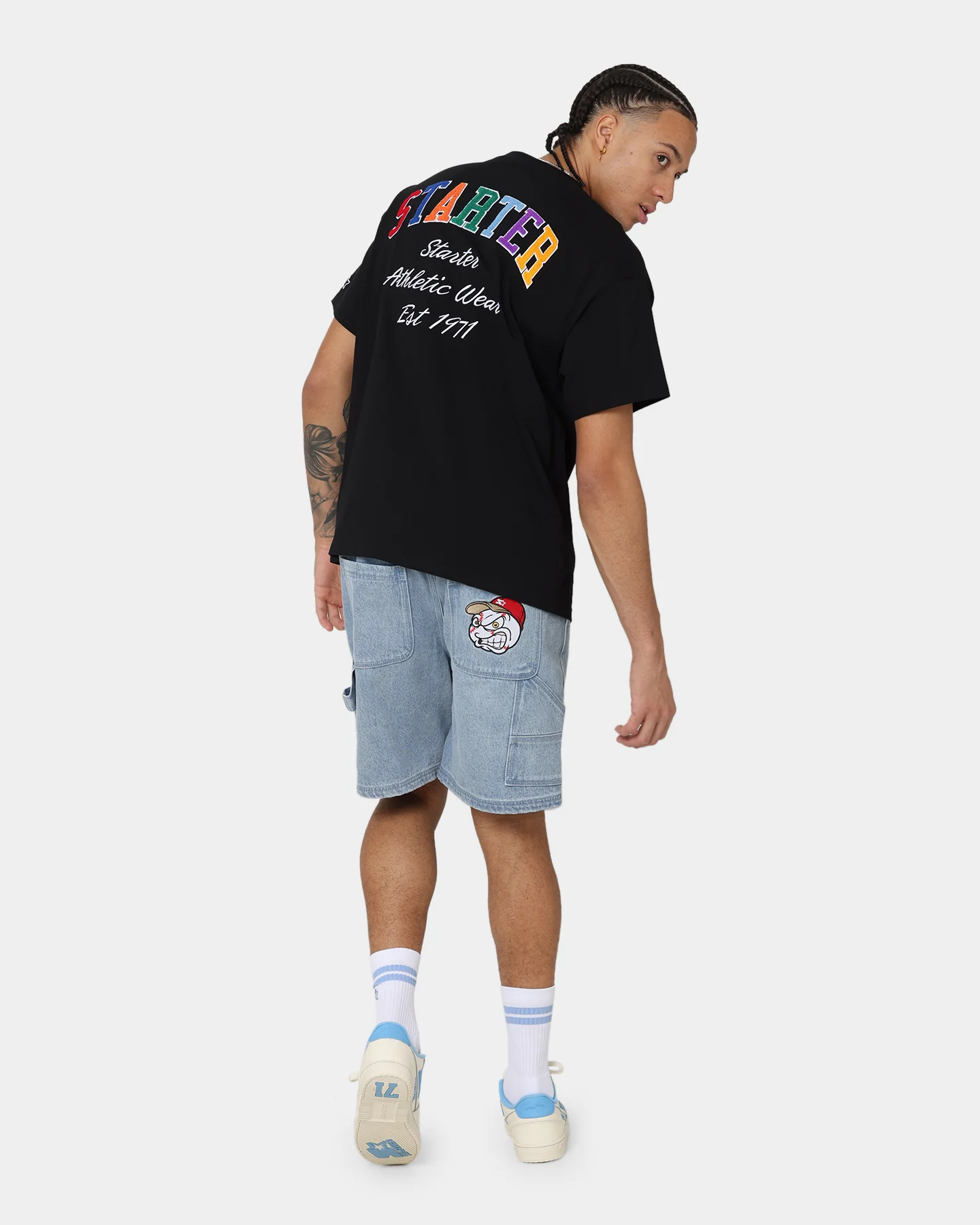 Starter Foul Ball Denim Shorts Blue Denim - Image 2