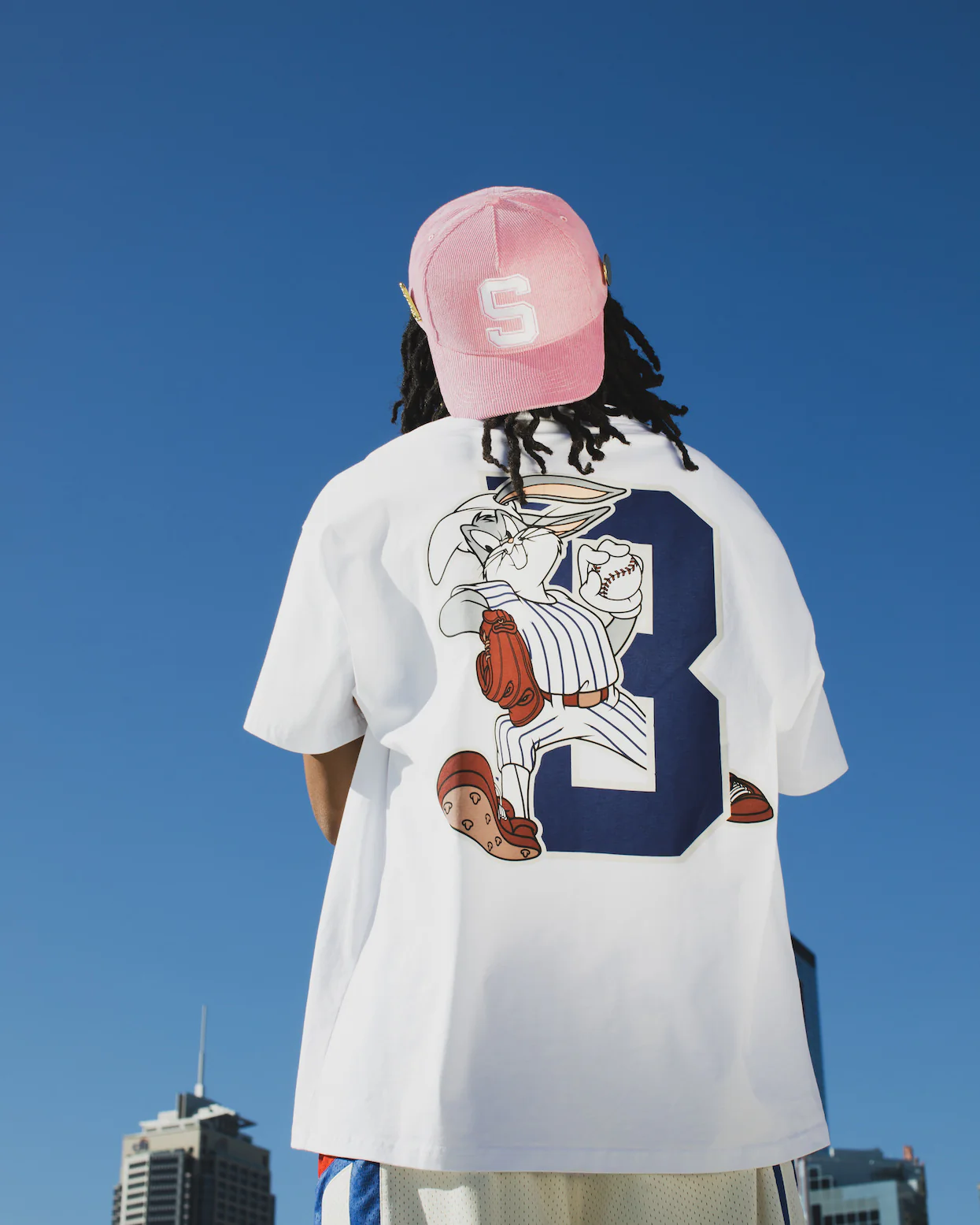 Starter X Looney Tunes Bugs Baseball T-Shirt White - Image 2