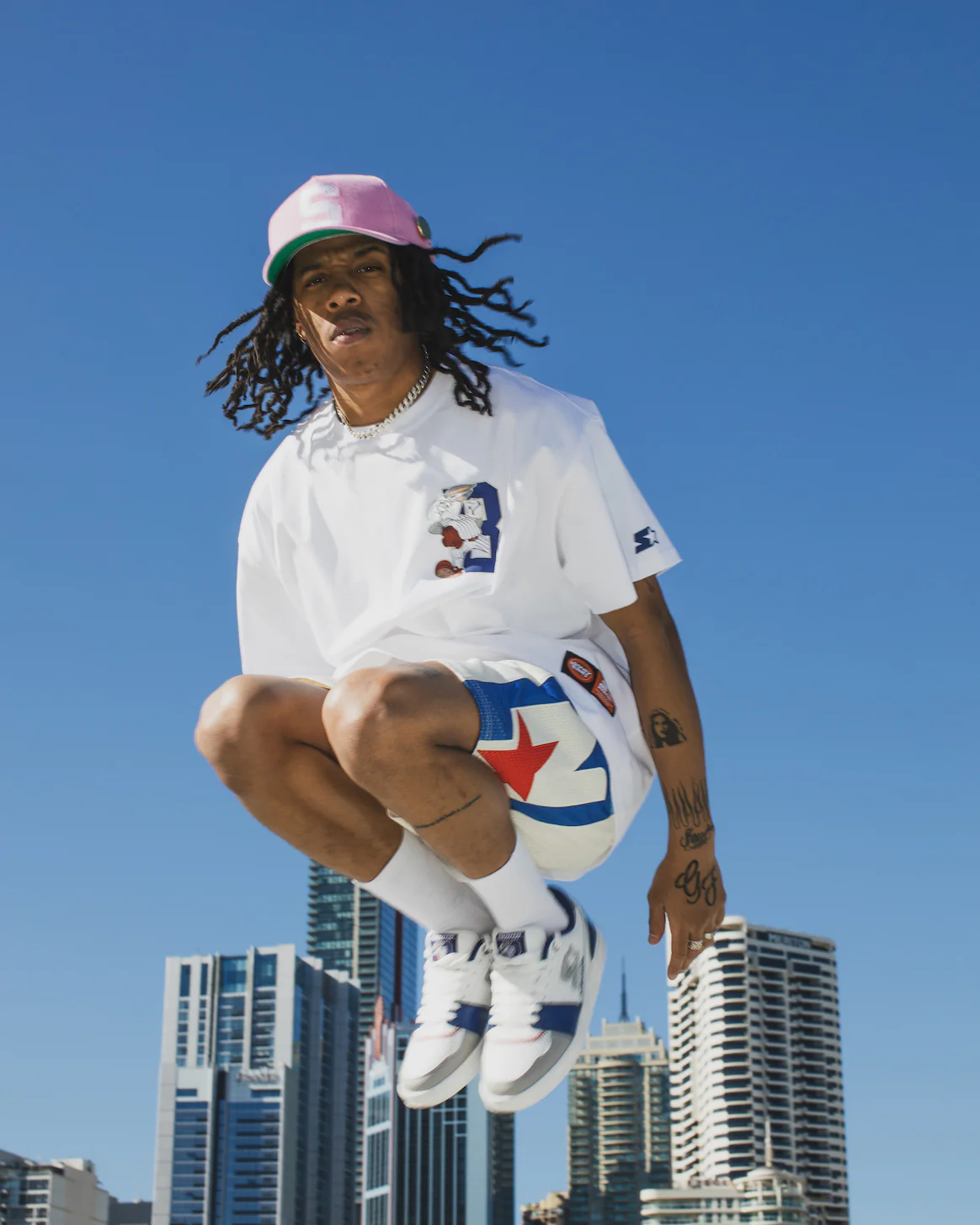 Starter X Looney Tunes Bugs Baseball T-Shirt White - Image 7