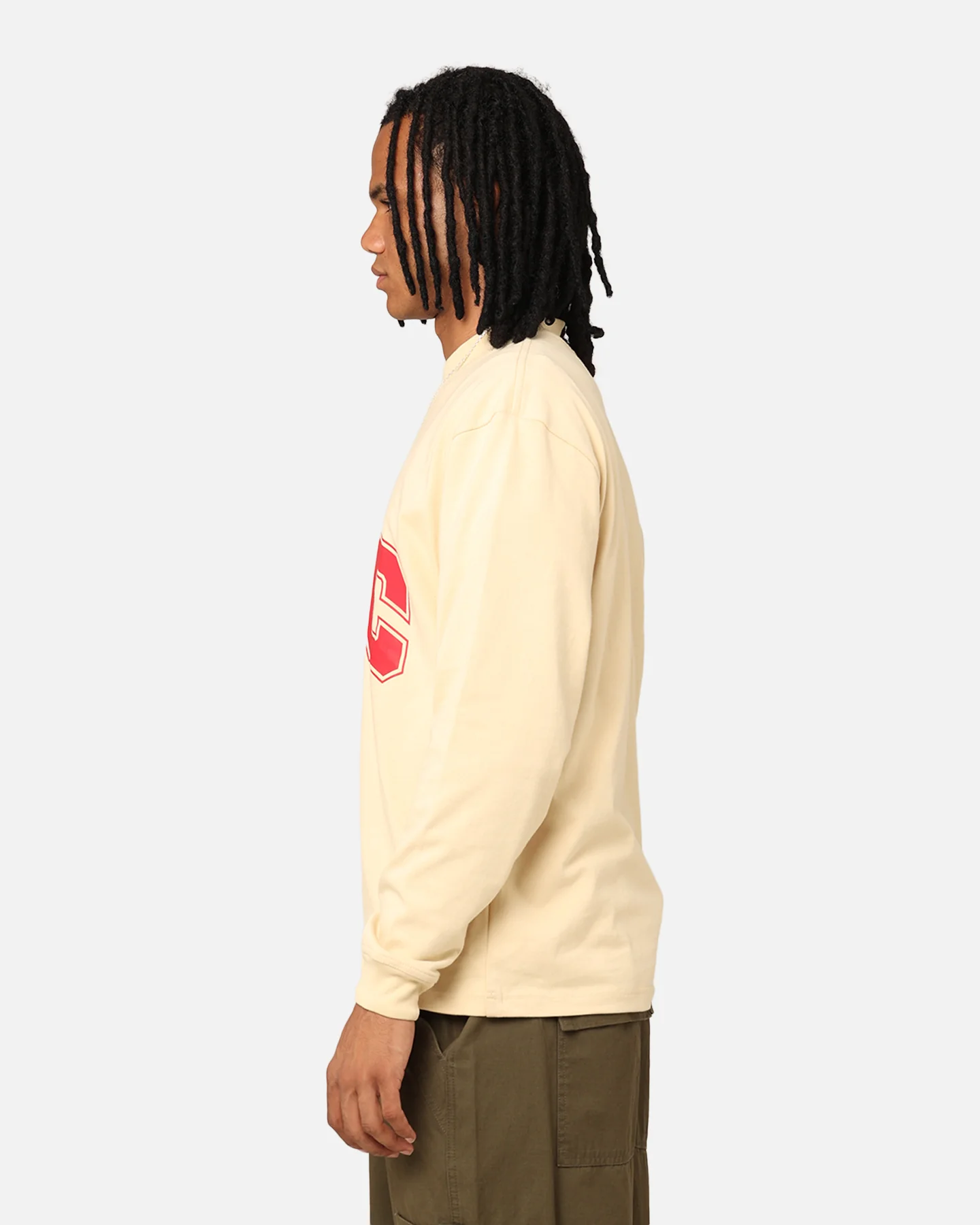 Students Golf Addington Long Sleeve Mock Neck T-Shirt Sand - Image 6