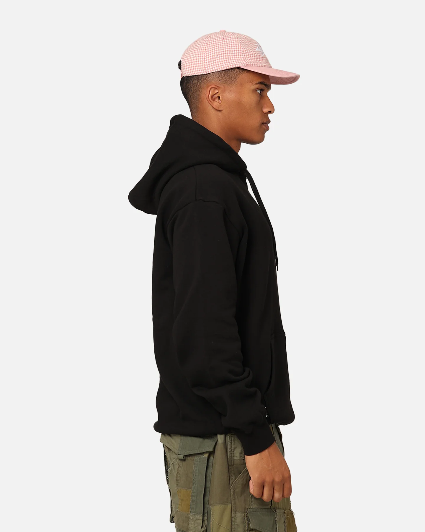 Stussy Crown Fleeced Hoodie Black - Image 6