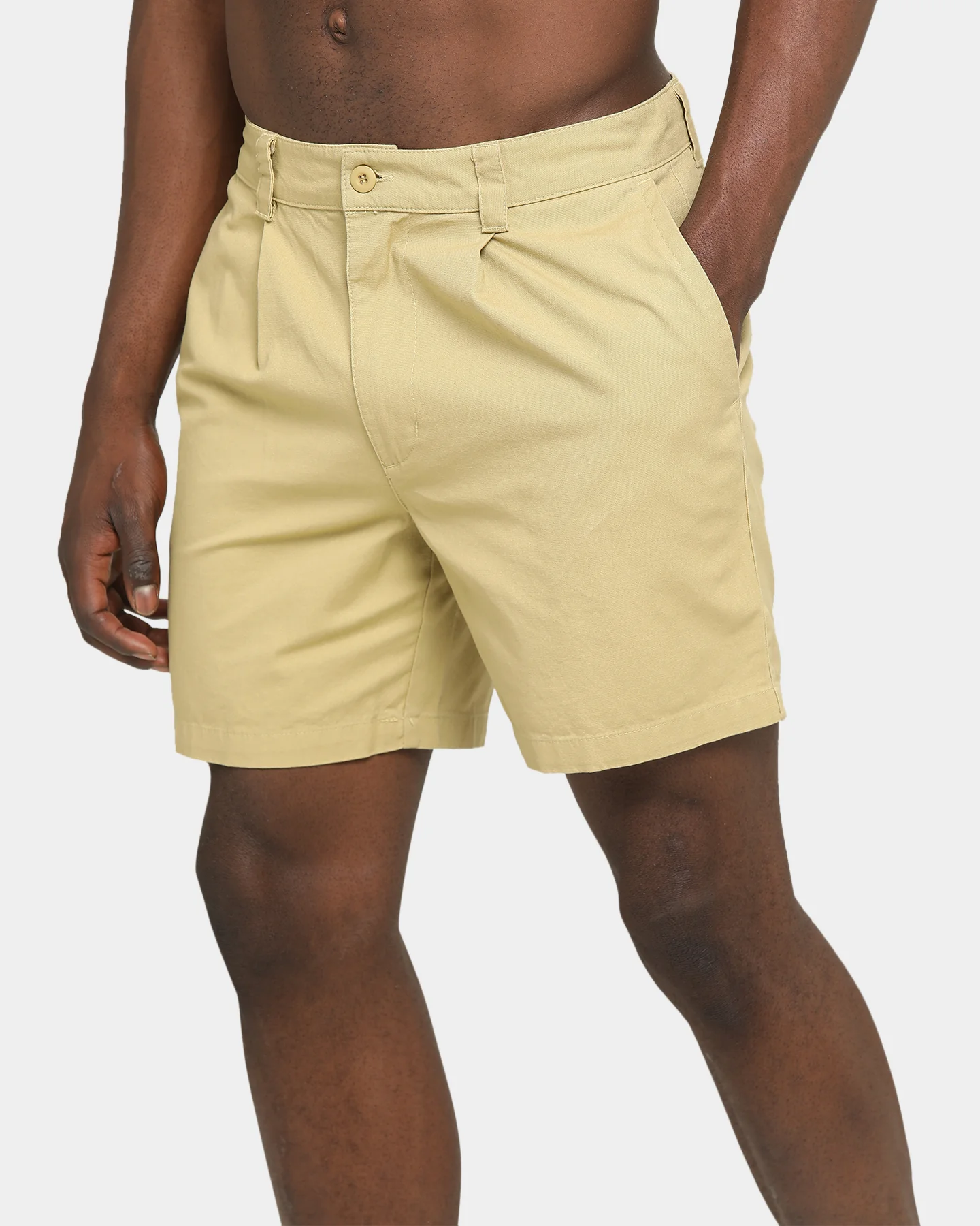 Stussy Pin Drill Shorts Taupe - Image 7
