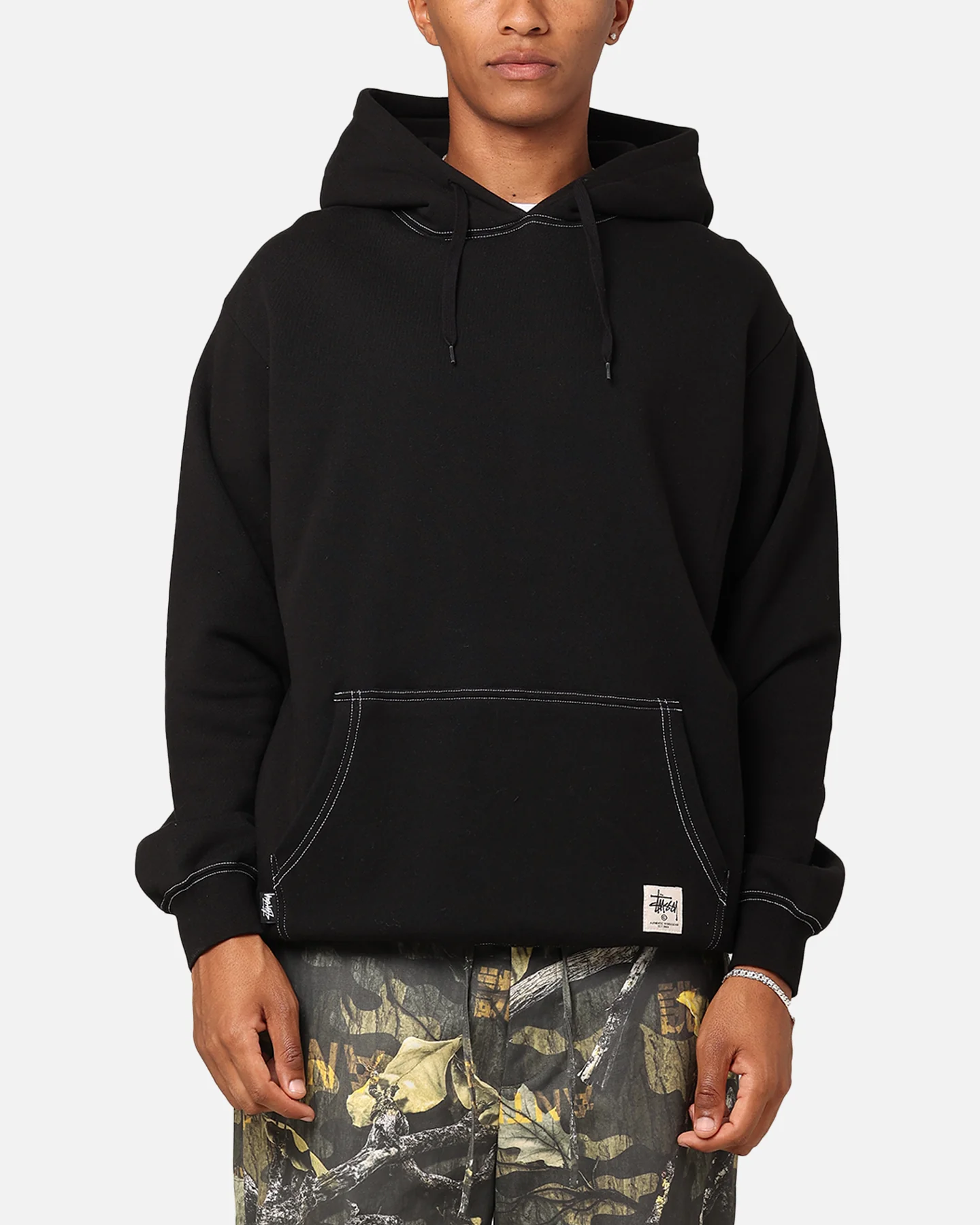 Stussy SS Link Fleece Hoodie Black - Image 2