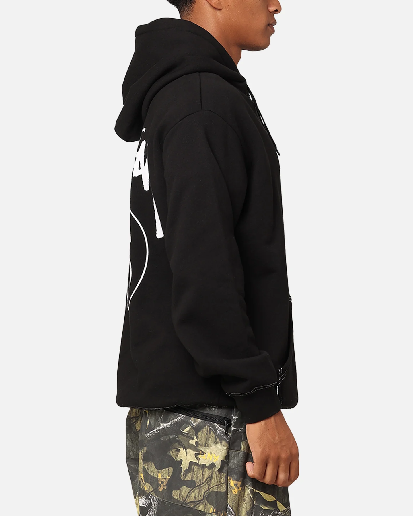 Stussy SS Link Fleece Hoodie Black - Image 5