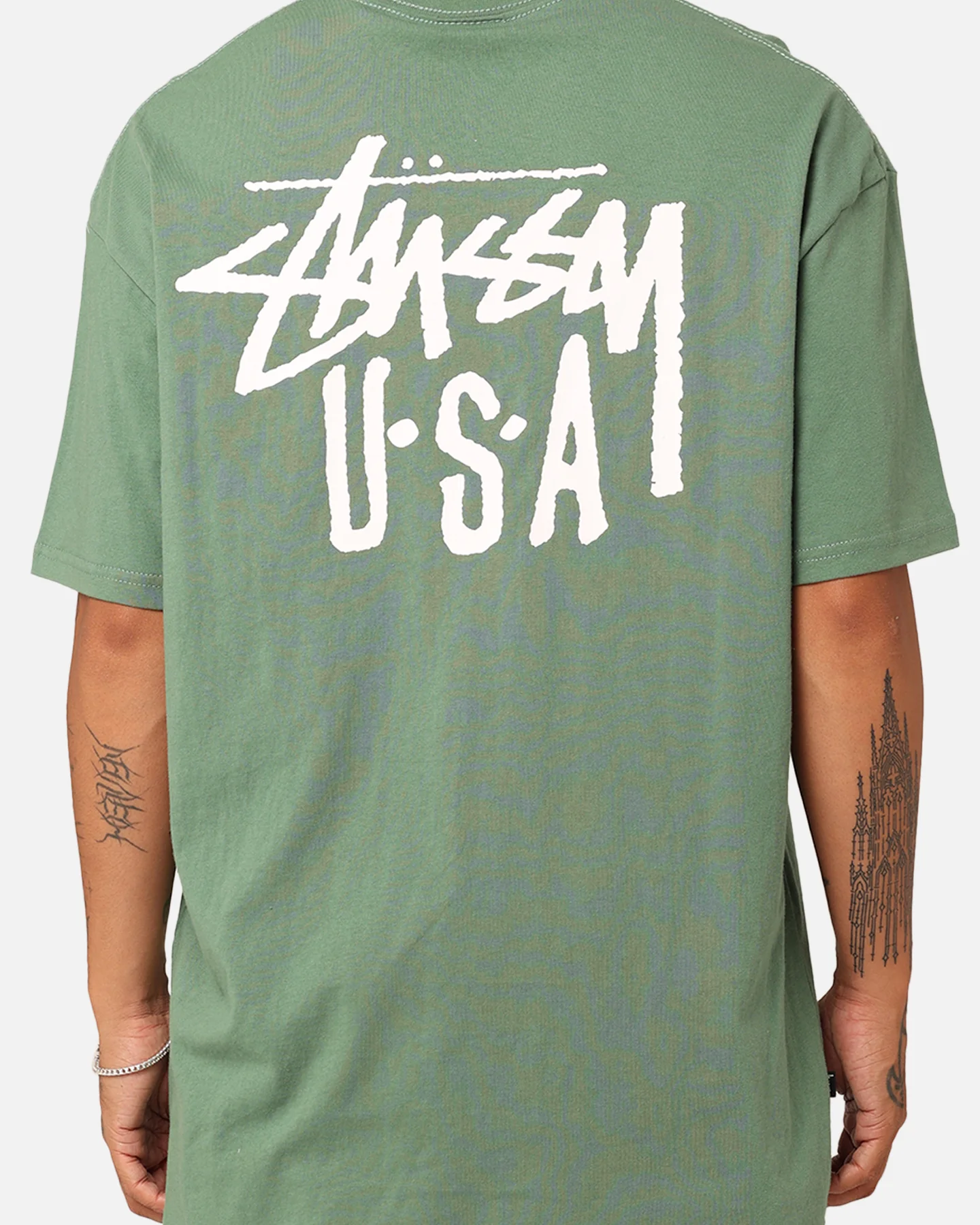 Stussy USA LCB T-Shirt Green - Image 5