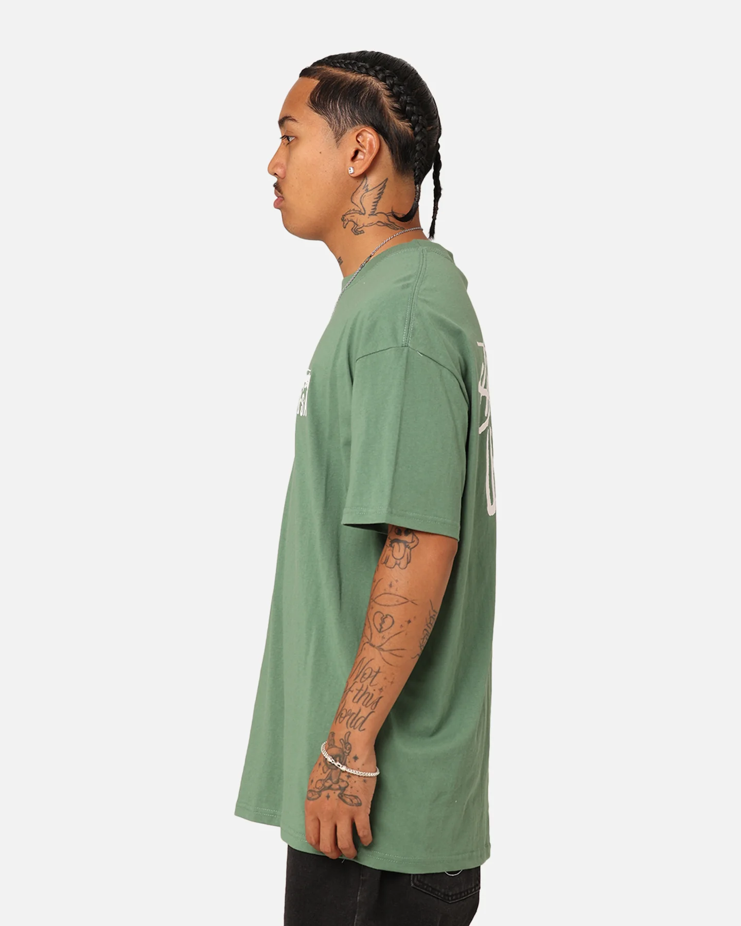 Stussy USA LCB T-Shirt Green - Image 7