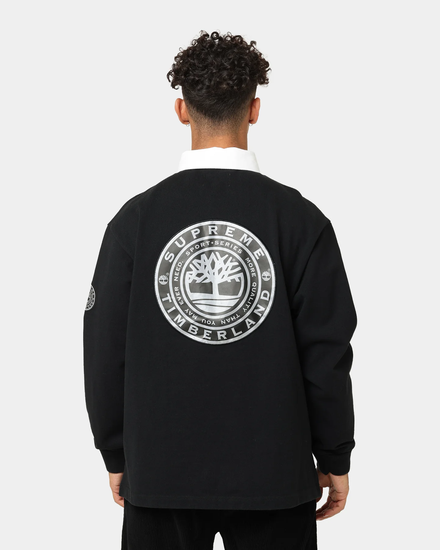 Supreme Supreme X Timberland Rugby Polo Black - Image 4