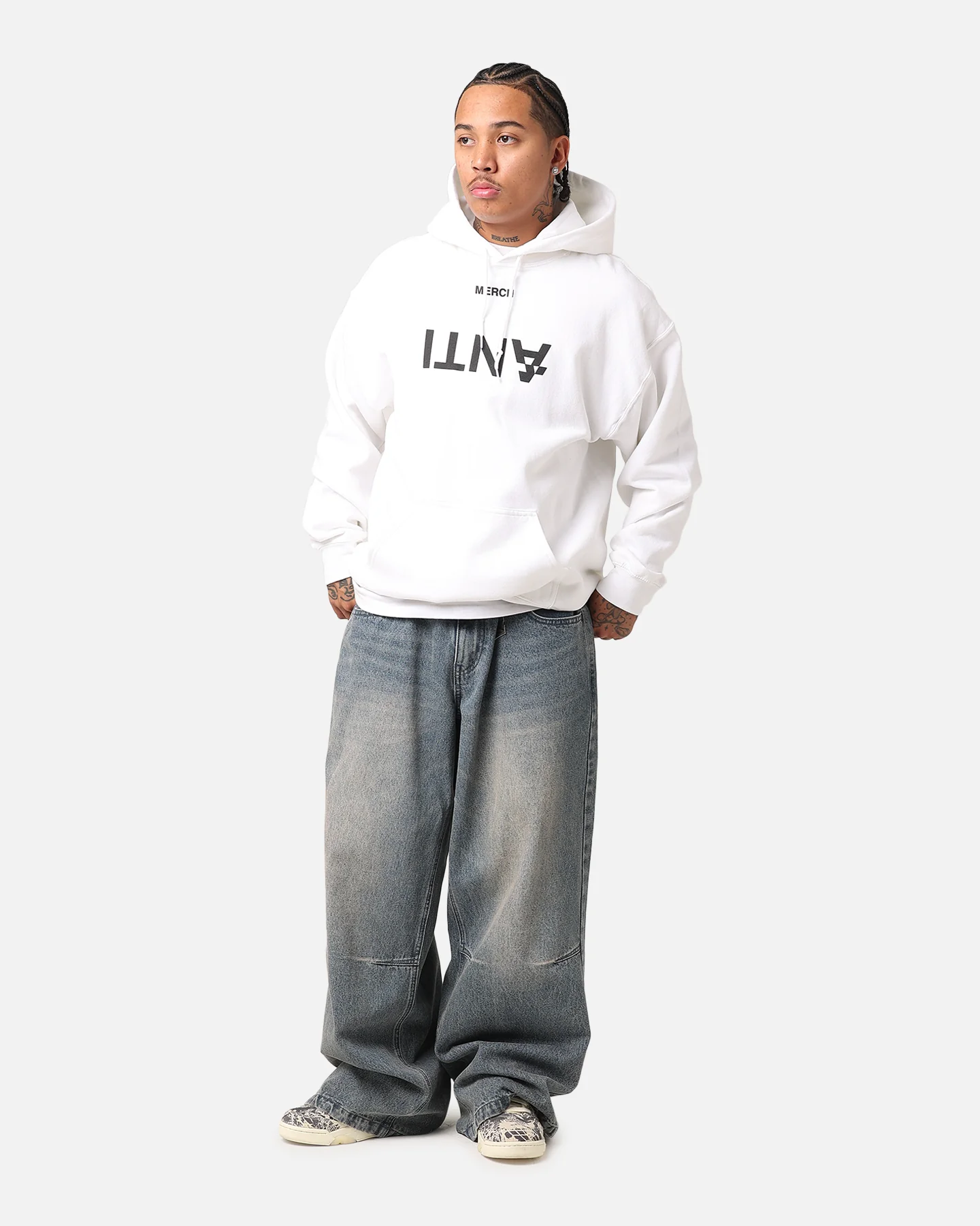 The Ant Order Anti Merch Hoodie White - Image 2