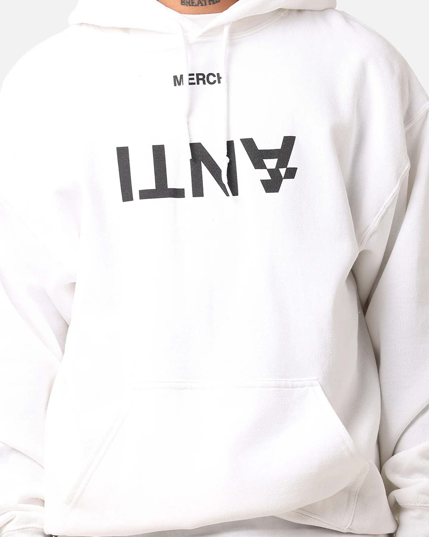 The Ant Order Anti Merch Hoodie White - Image 4