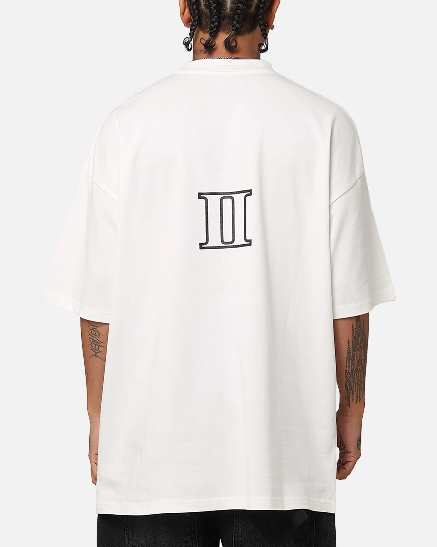 The Anti Order A-Track Mock Neck T-Shirt Off White/Black - Image 2