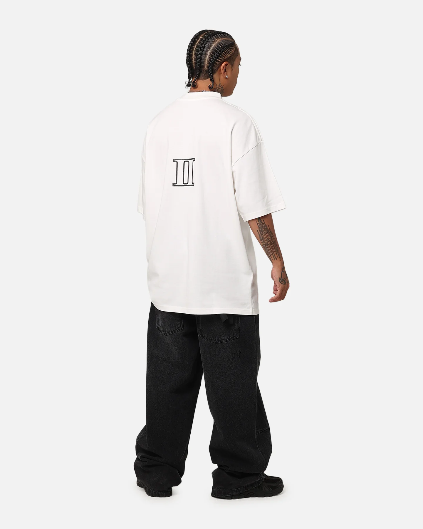 The Anti Order A-Track Mock Neck T-Shirt Off White/Black - Image 4