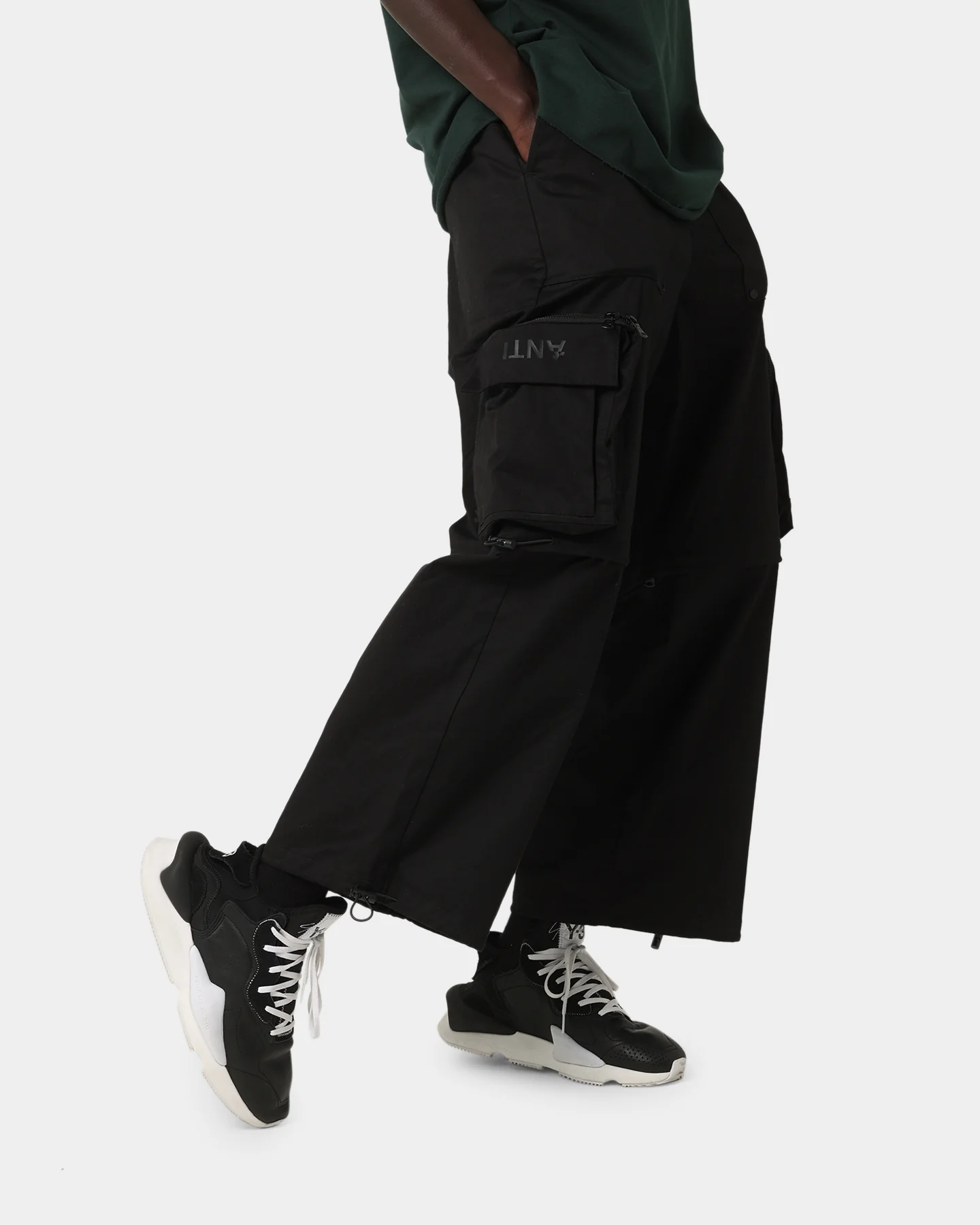 The Anti Order A100 Super Baggy Cargo Pants Black - Image 5