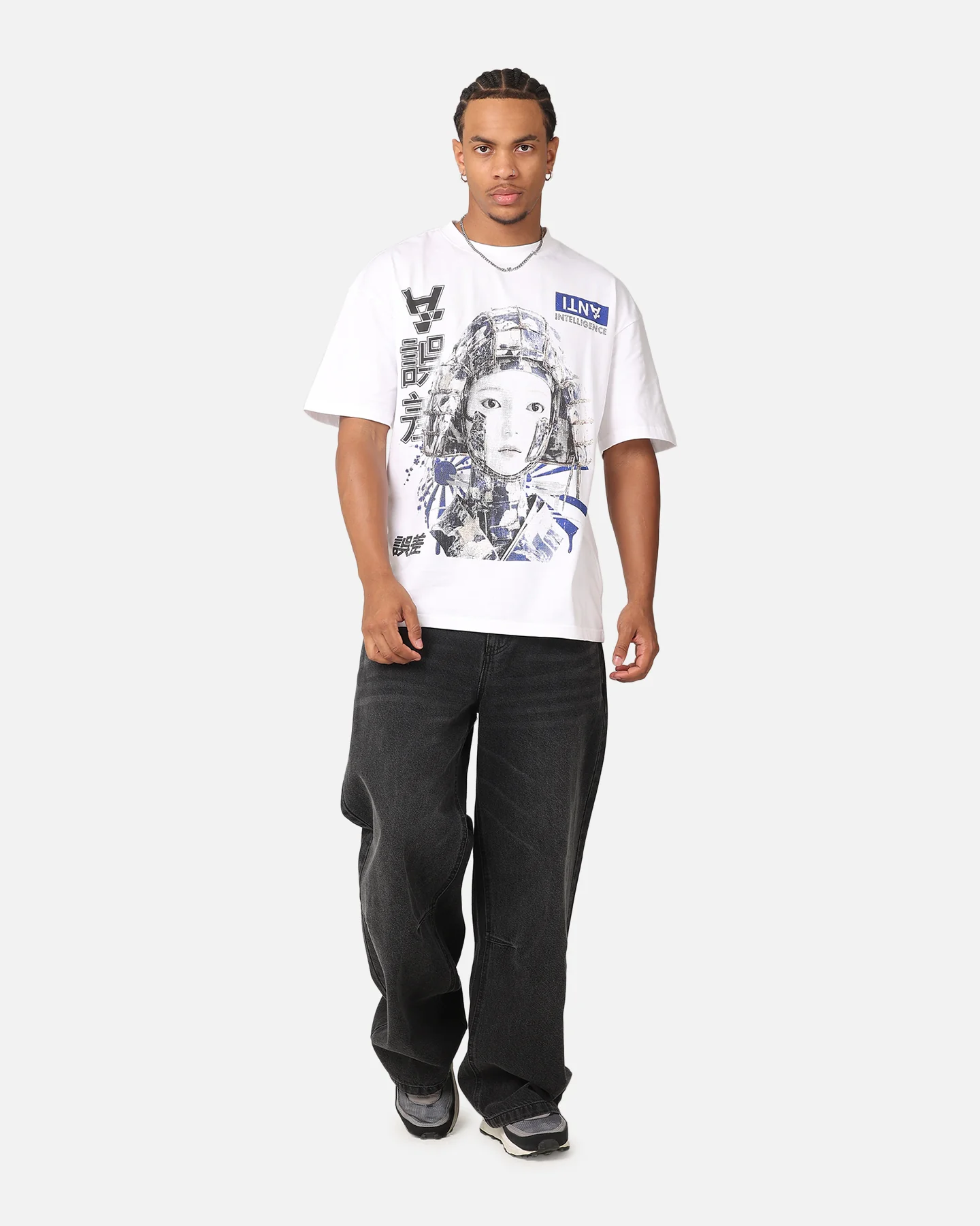 The Anti Order Anti Intelligence Drop T-Shirt White - Image 3