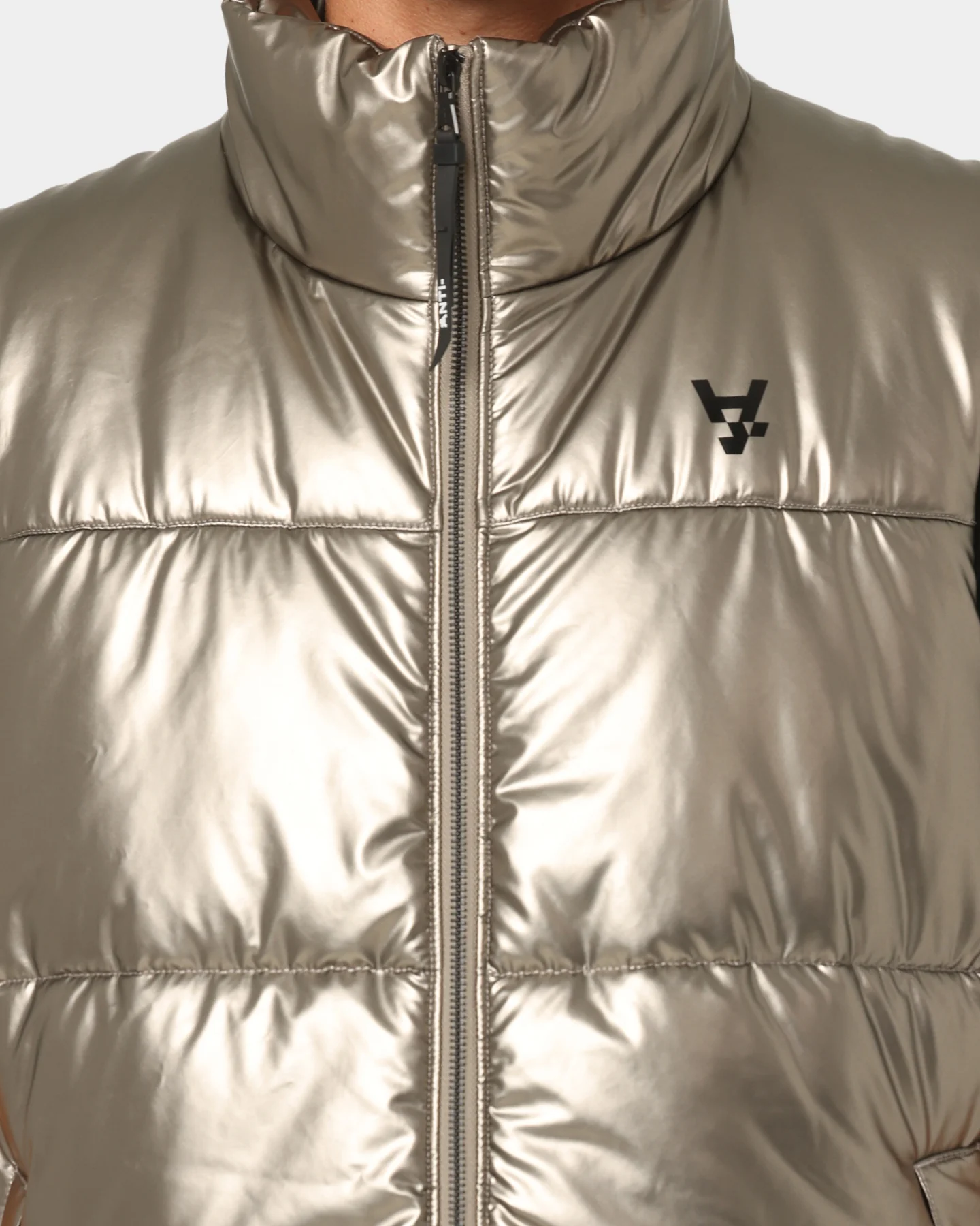 The Anti Order Anti Joy Puffer Vest Pewter - Image 3