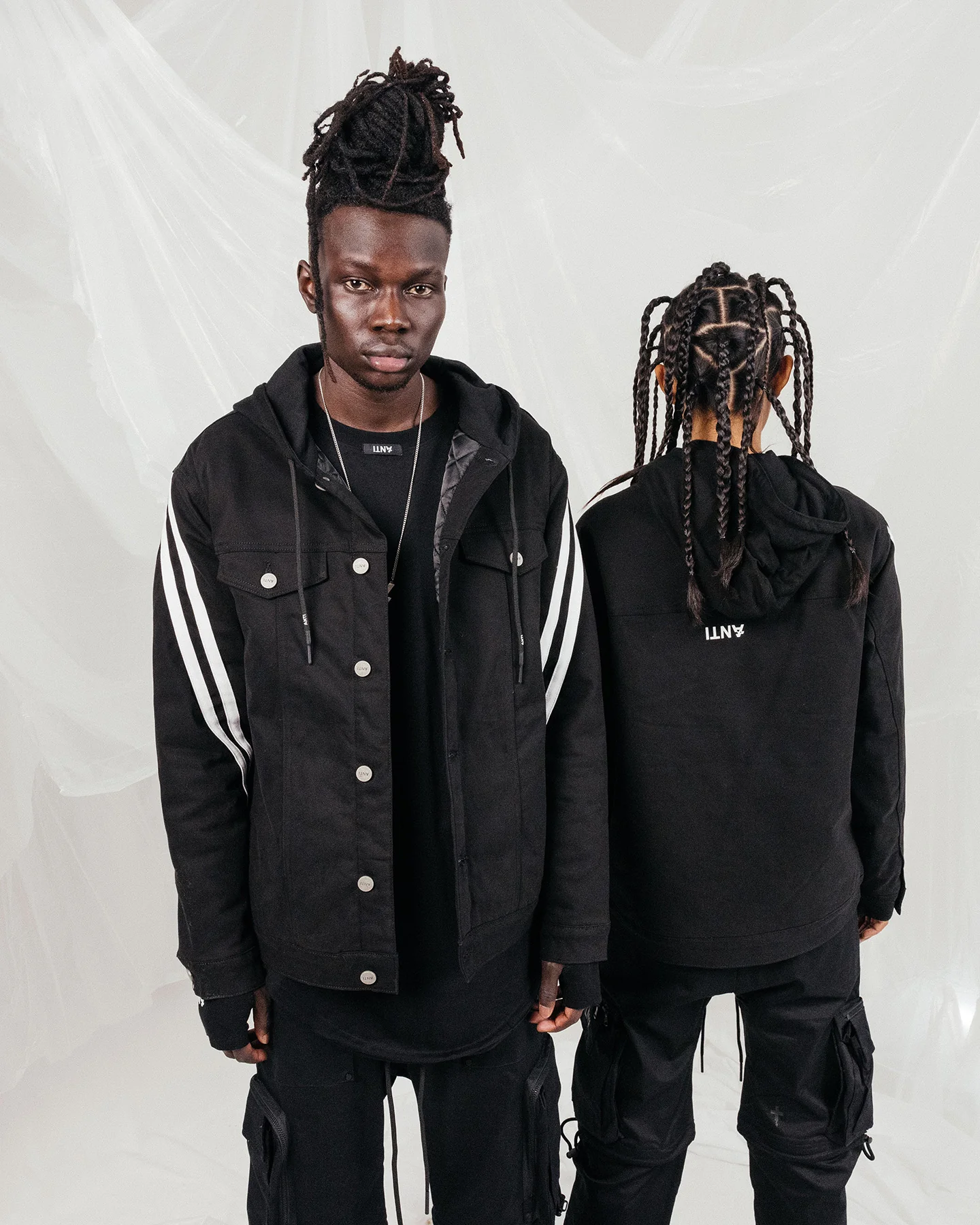 The Anti Order Anti Sport Oversized Jacket Black/White - Image 3