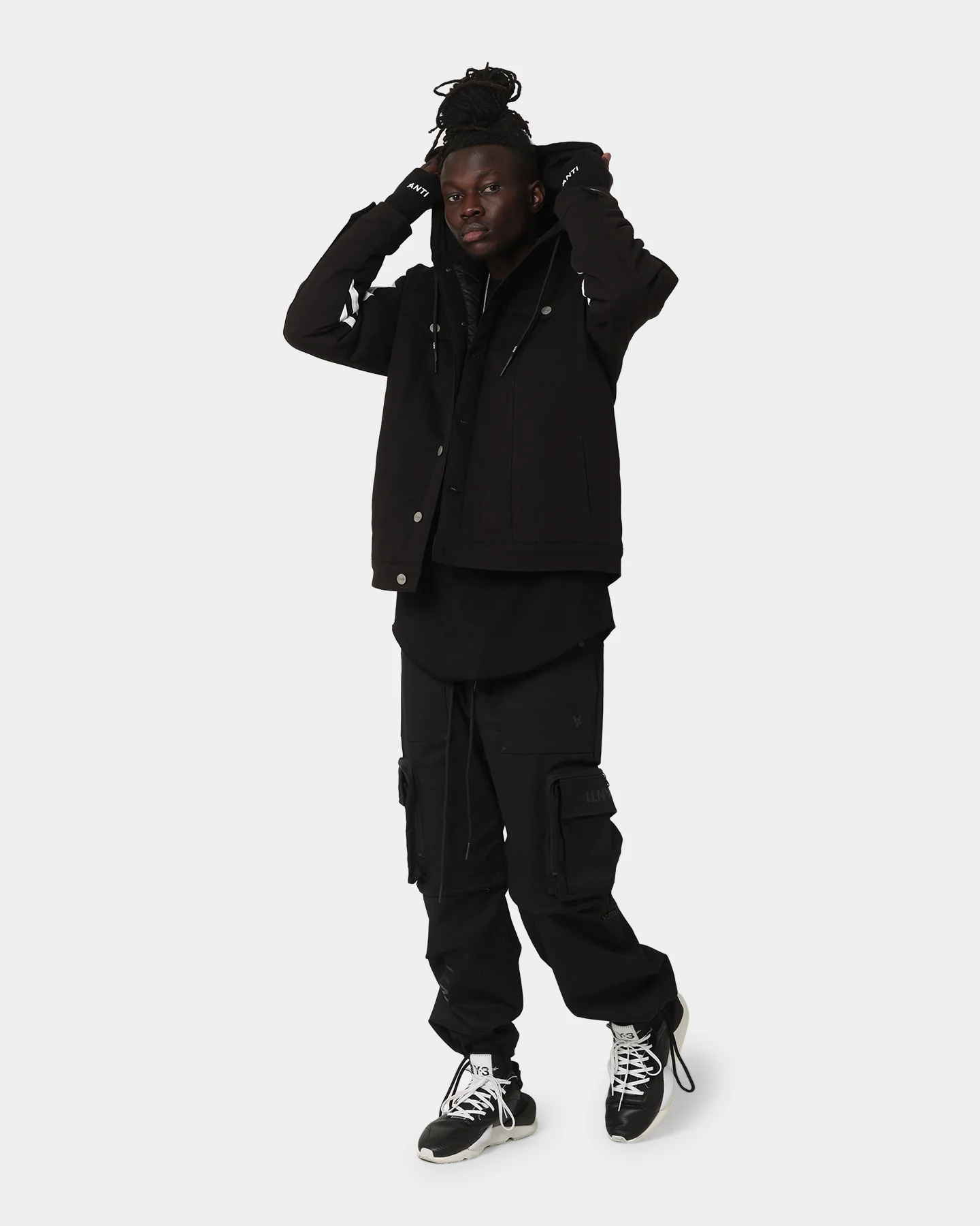 The Anti Order Anti Sport Oversized Jacket Black/White - Image 4