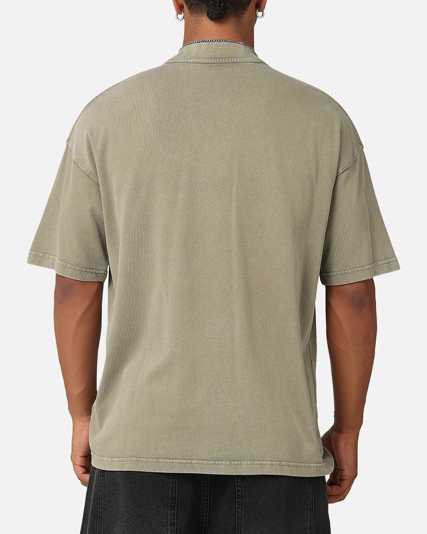 The Anti Order Anti XY Mock Neck T-Shirt Vintage Khaki - Image 3