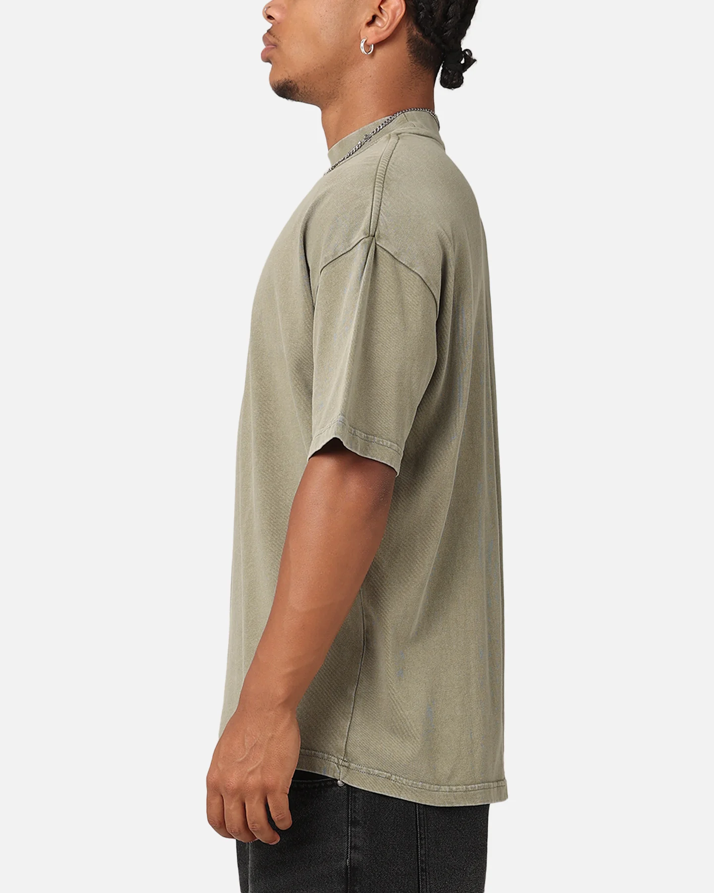 The Anti Order Anti XY Mock Neck T-Shirt Vintage Khaki - Image 5
