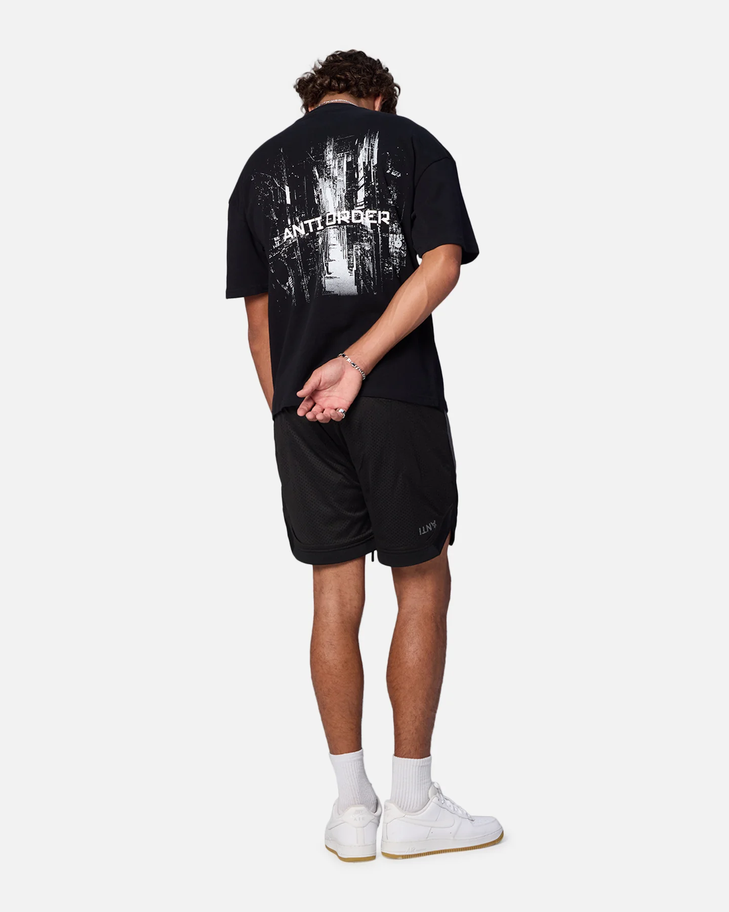 The Anti Order Neo Deop Drop Shoulder T-Shirt Black - Image 3