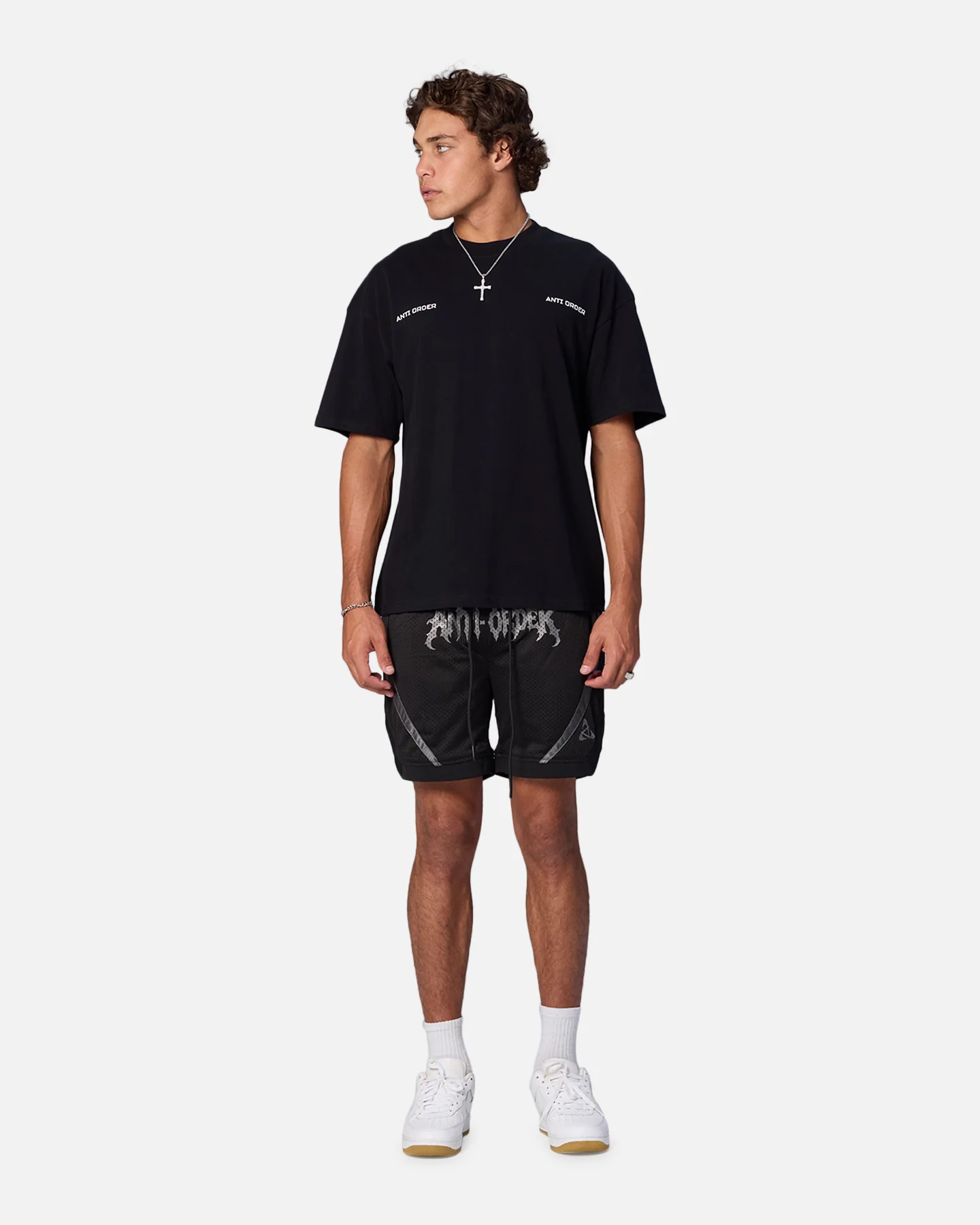 The Anti Order Neo Deop Drop Shoulder T-Shirt Black - Image 4