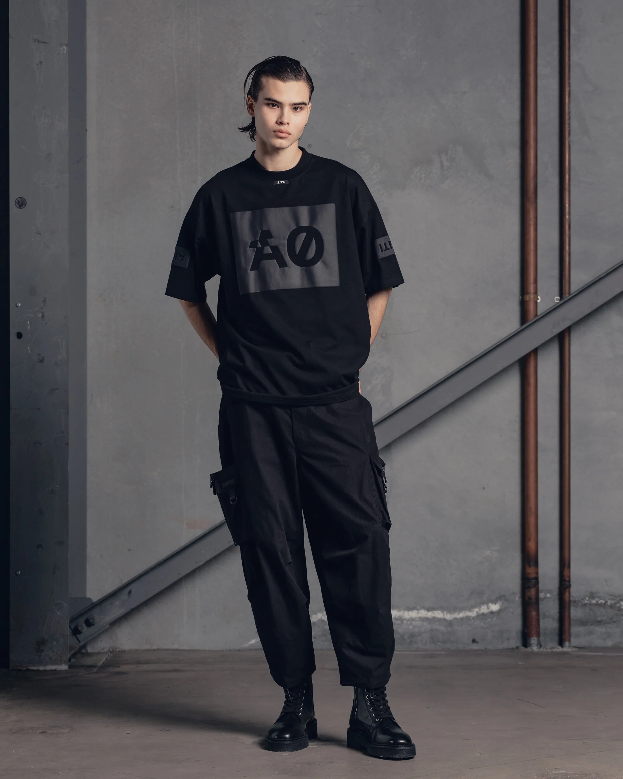 The Anti Order Oversized Box T-Shirt Black/Black - Image 3