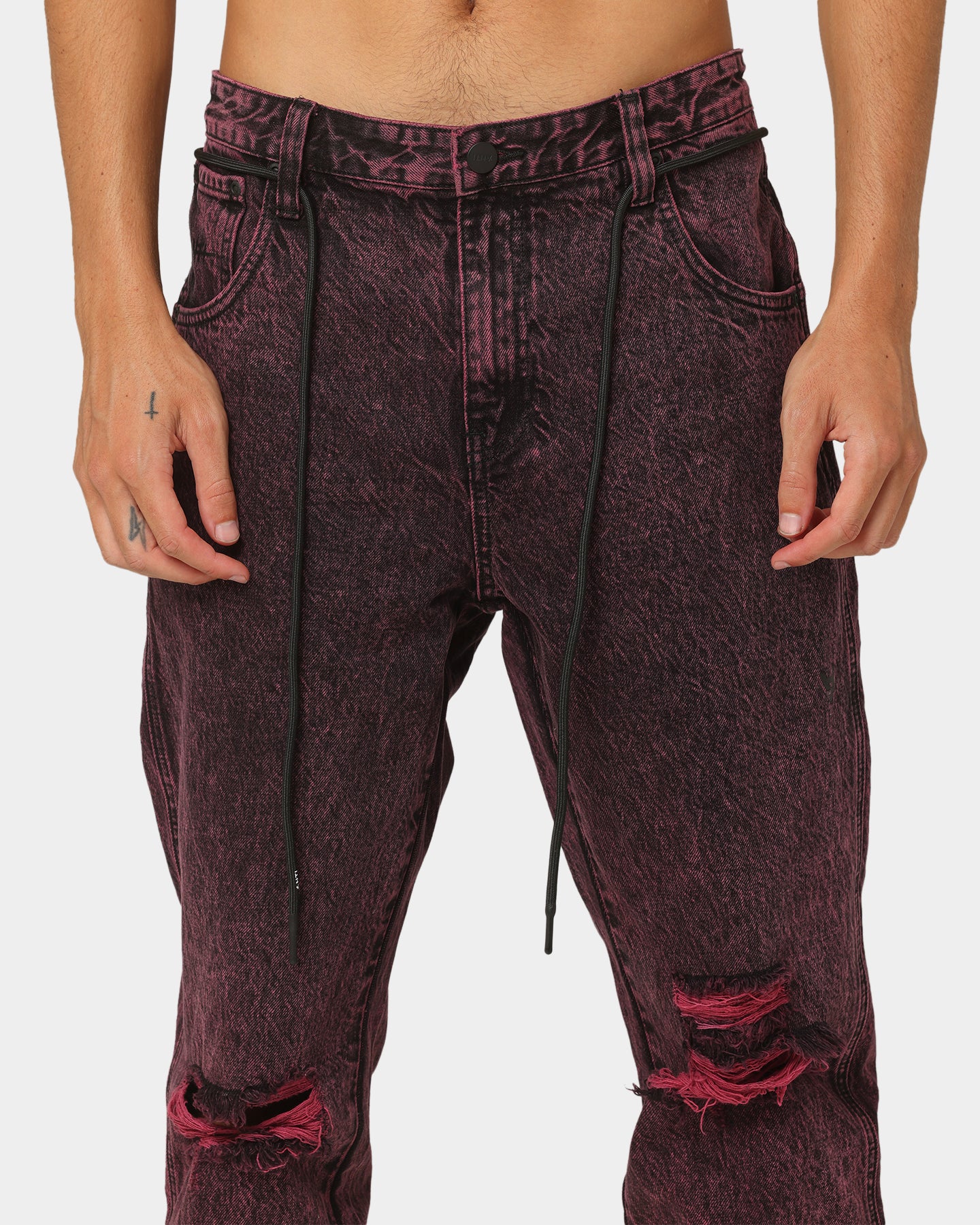 The Anti Order Post Dated Relaxed Jeans Acid Pink - Image 3