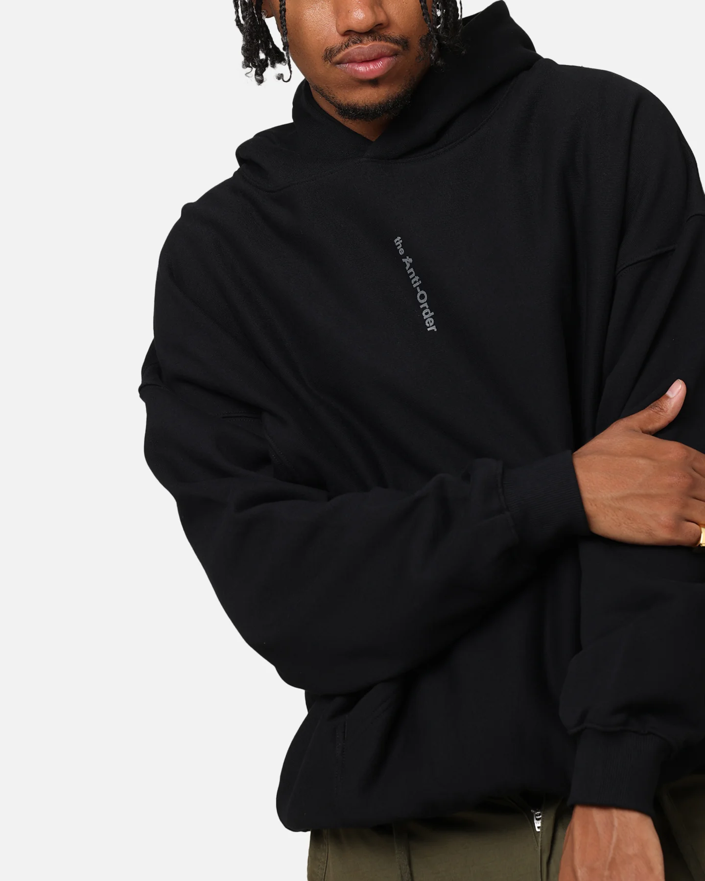 The Anti Order Process Boxy Hoodie Black - Image 6