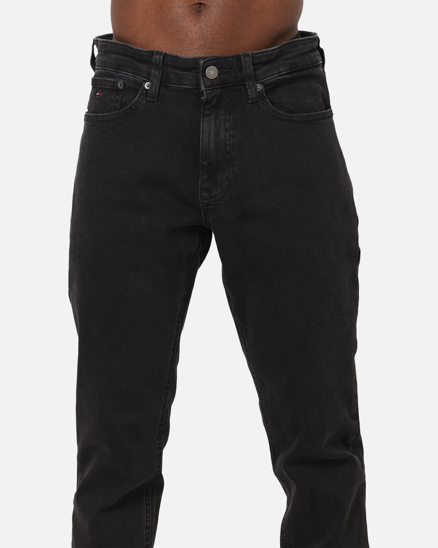 Tommy Jeans Austin Slim Tapered Jeans Washed Black Denim - Image 7