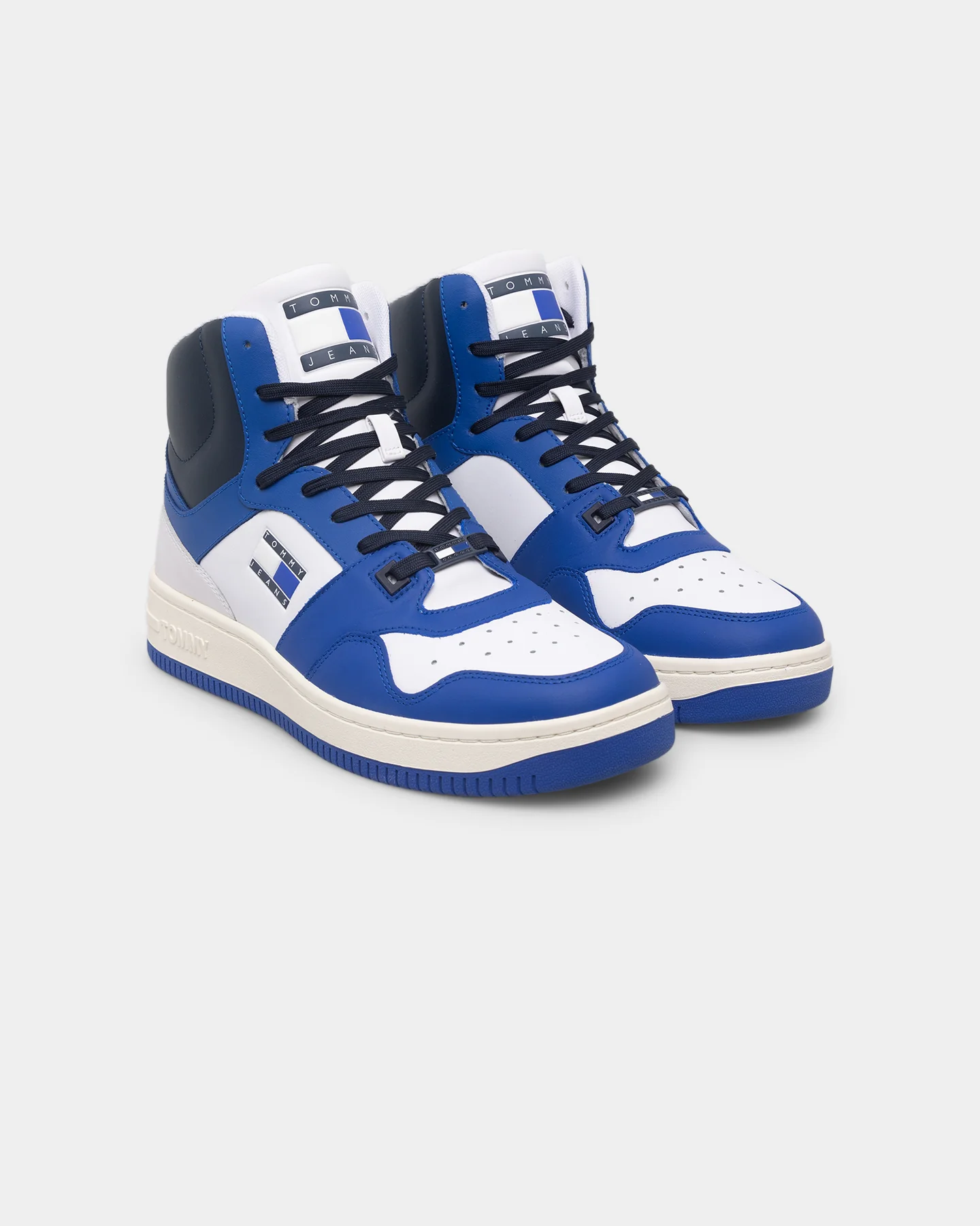 Tommy Jeans Mid Cut Basketball Trainers Ultra Blue - Image 2