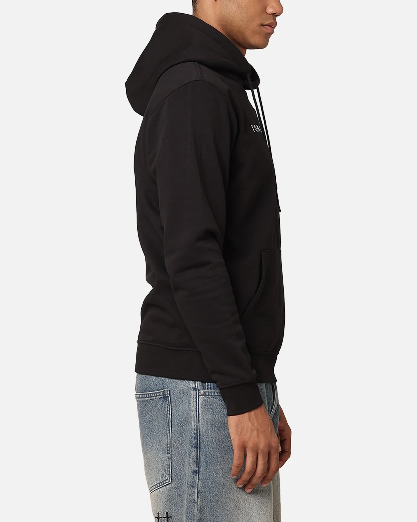 Tommy Jeans Reg Linear Logo Hoodie Black - Image 4