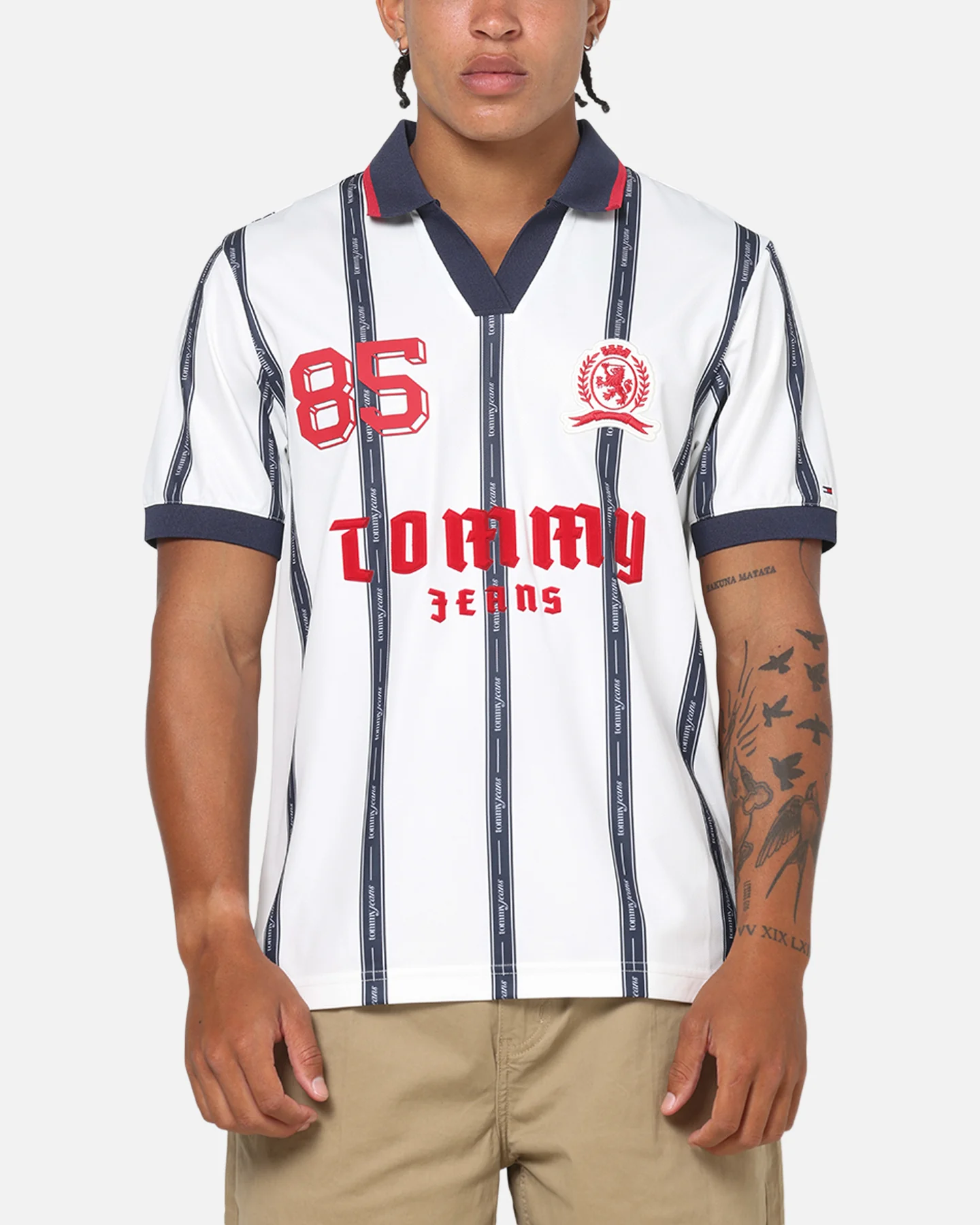 Tommy Jeans Sports Polo T-Shirt Ecru