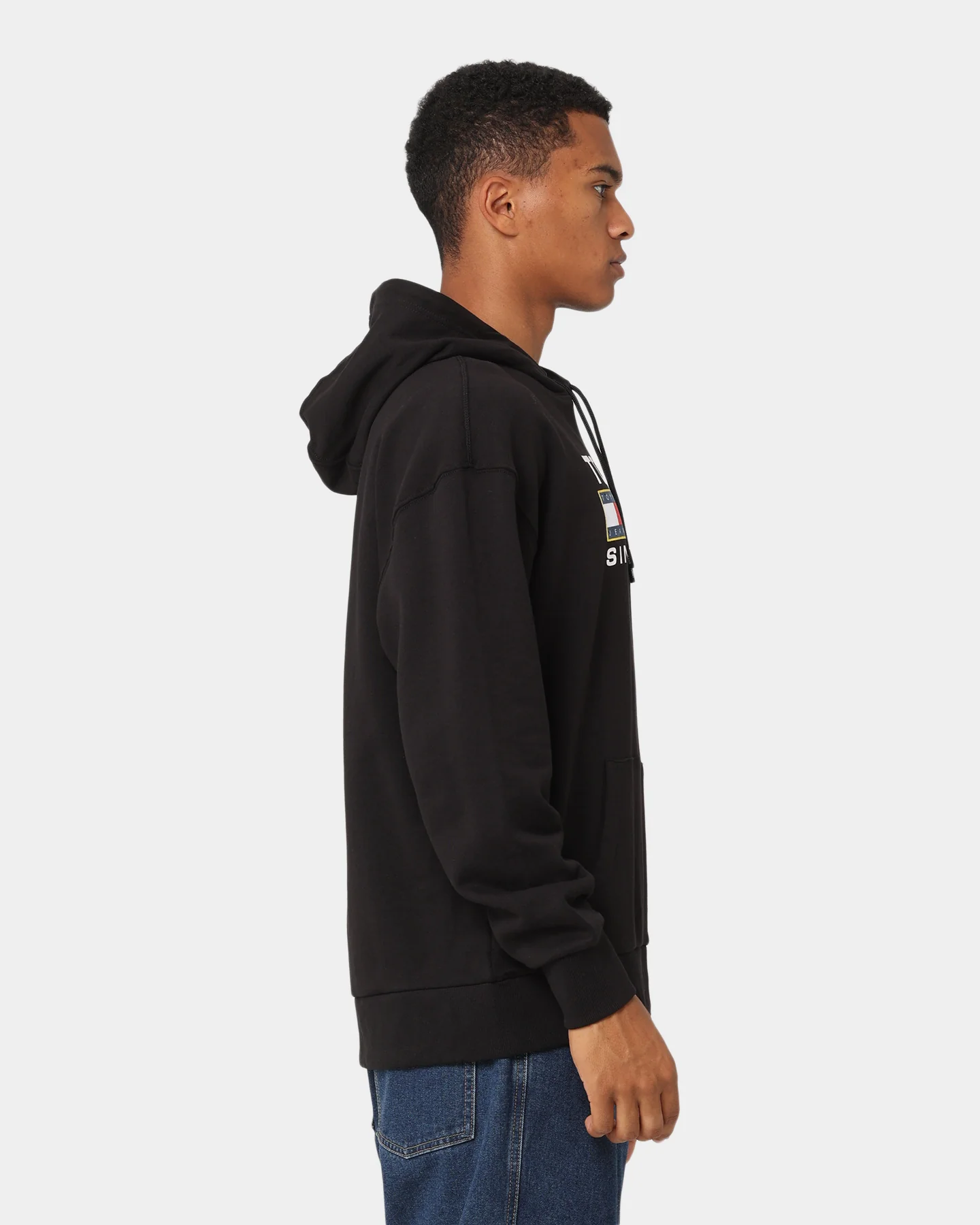 Tommy Jeans TJM Regular Athletic Logo Hoodie Black - Image 5
