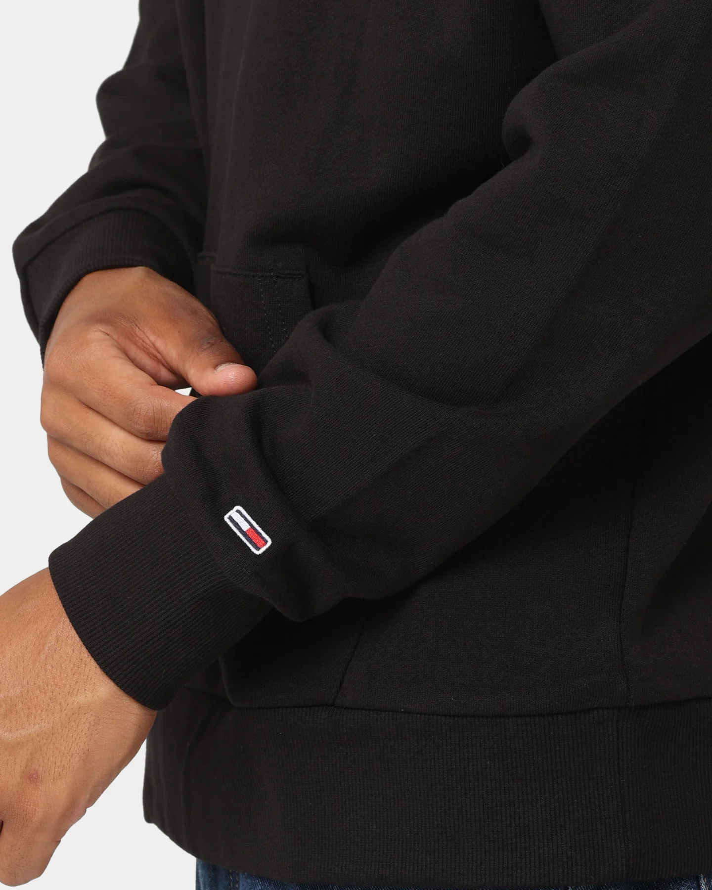 Tommy Jeans TJM Regular Athletic Logo Hoodie Black - Image 7