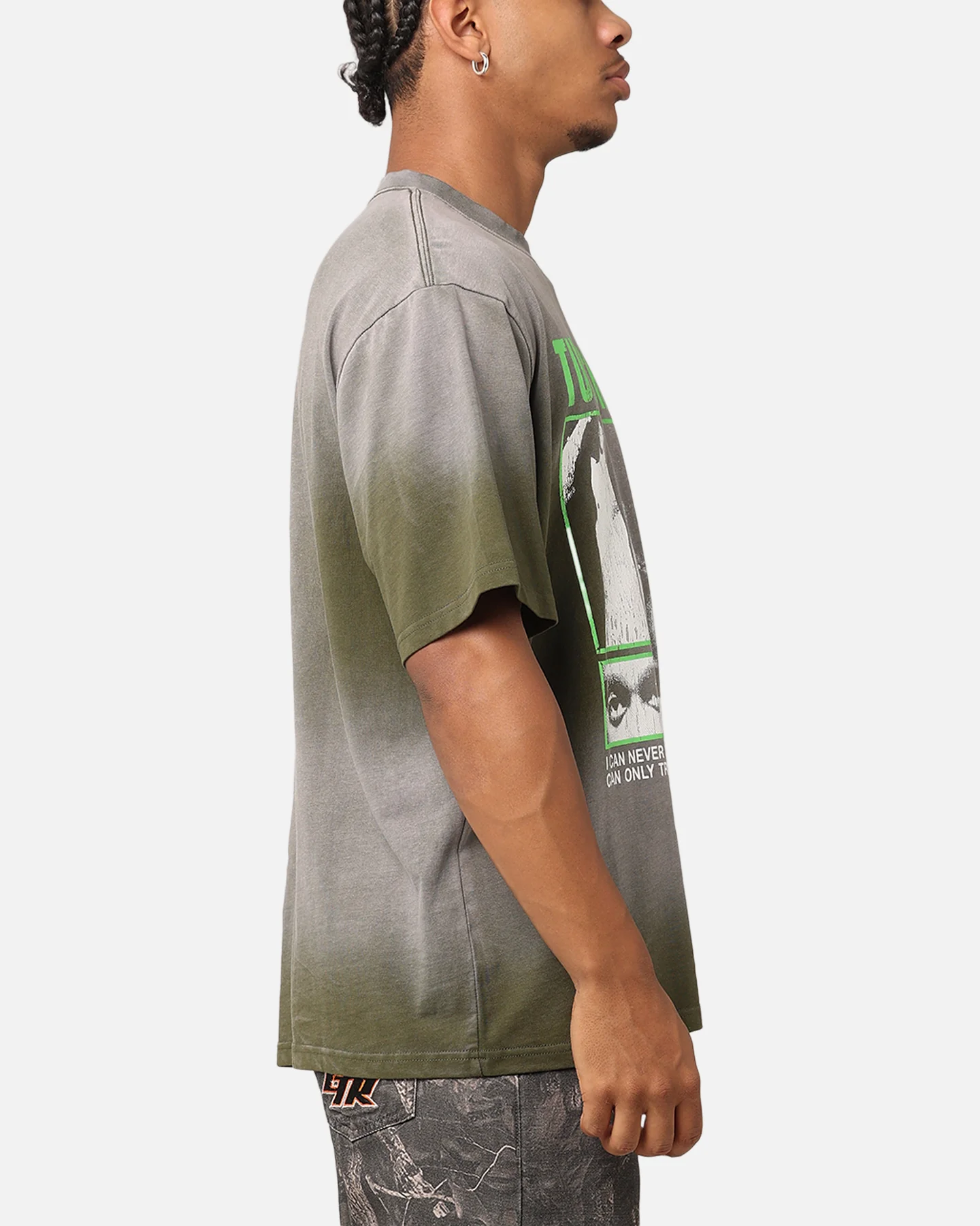 Tupac Never Change Sunfade T-Shirt Black Wash - Image 4