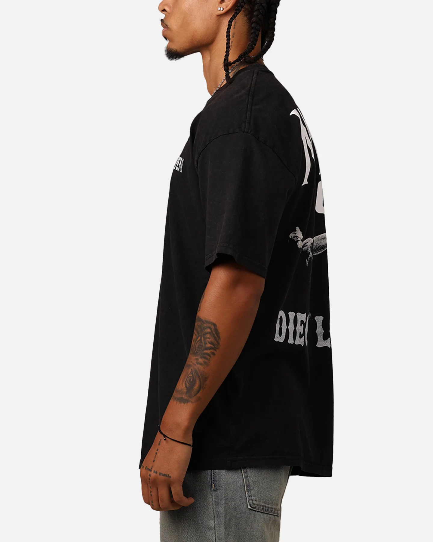 UFC By Culture Kings Diego Lopes Noche T-Shirt Black Acidwash - Image 5