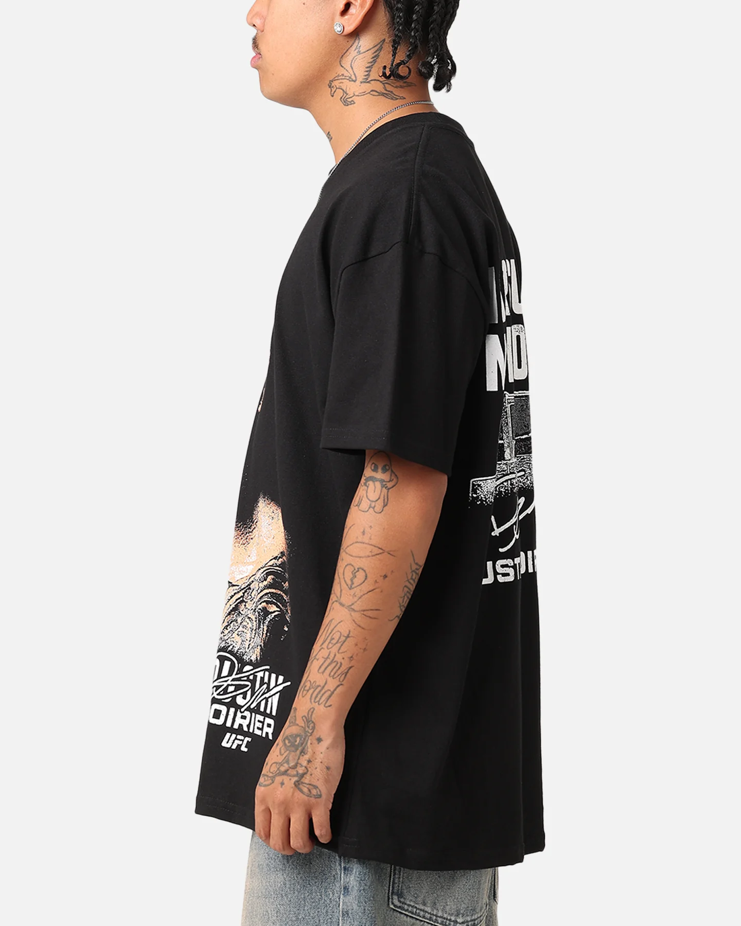 UFC By Culture Kings Dustin Poirier Heavy T-Shirt Black - Image 6