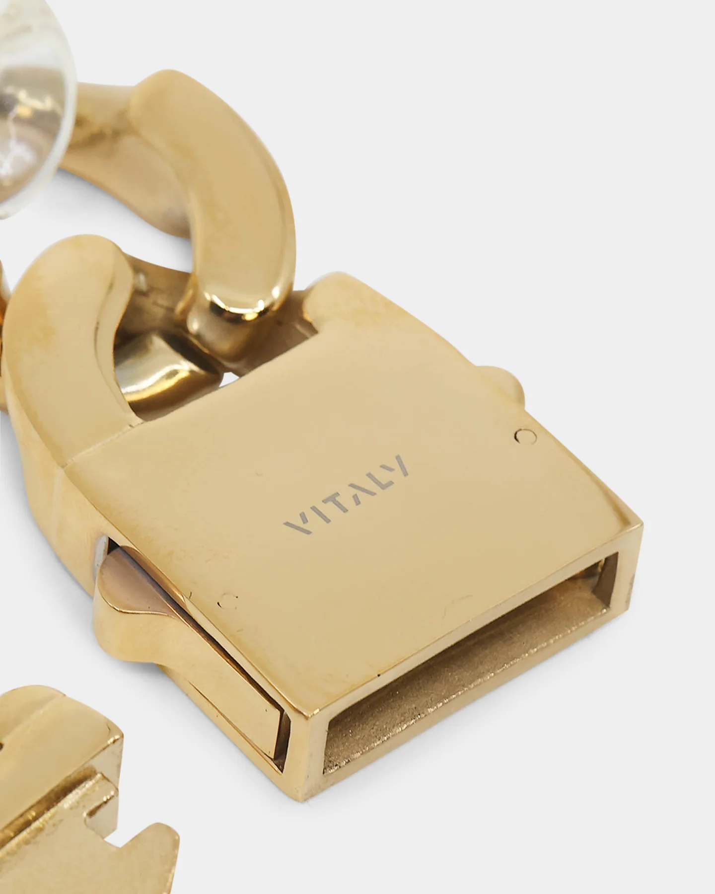 Vitaly Unisex Static Bracelet Clear/Gold - Image 3