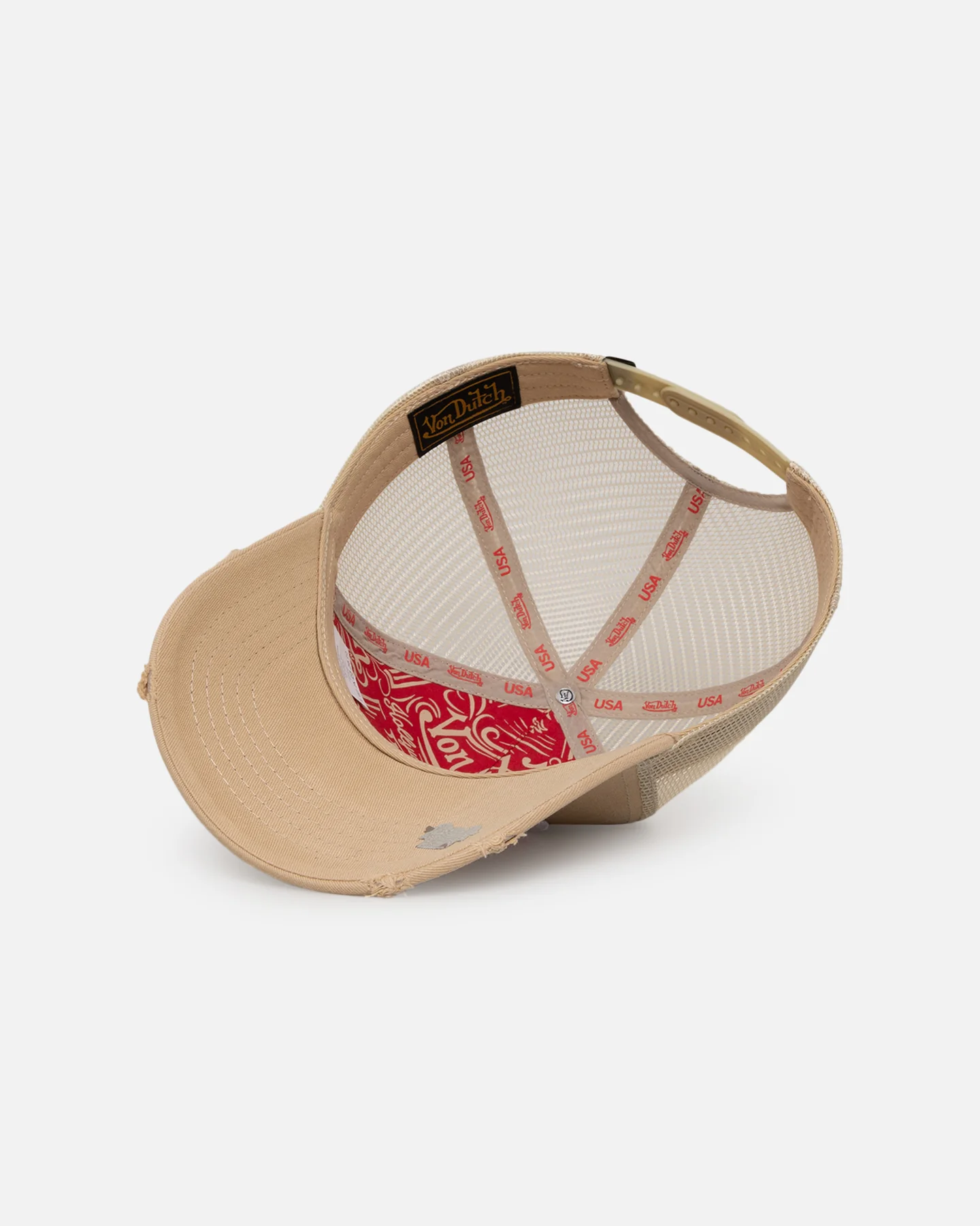 Von Dutch Taupe Trucker Snapback Taupe - Image 6