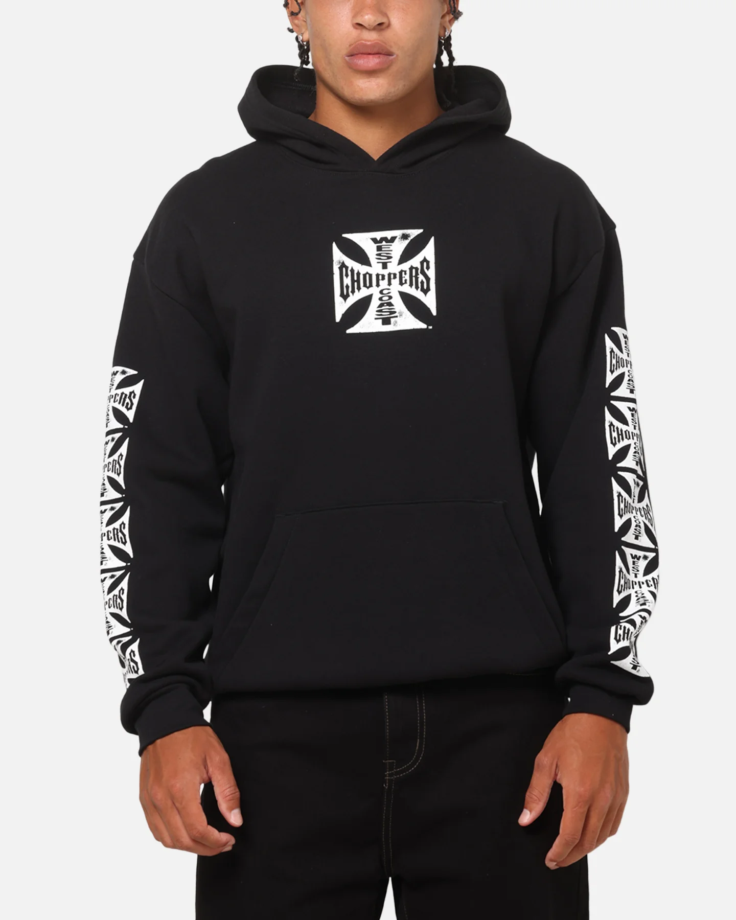 West Coast Choppers Core Logo Hoodie Black - Image 2